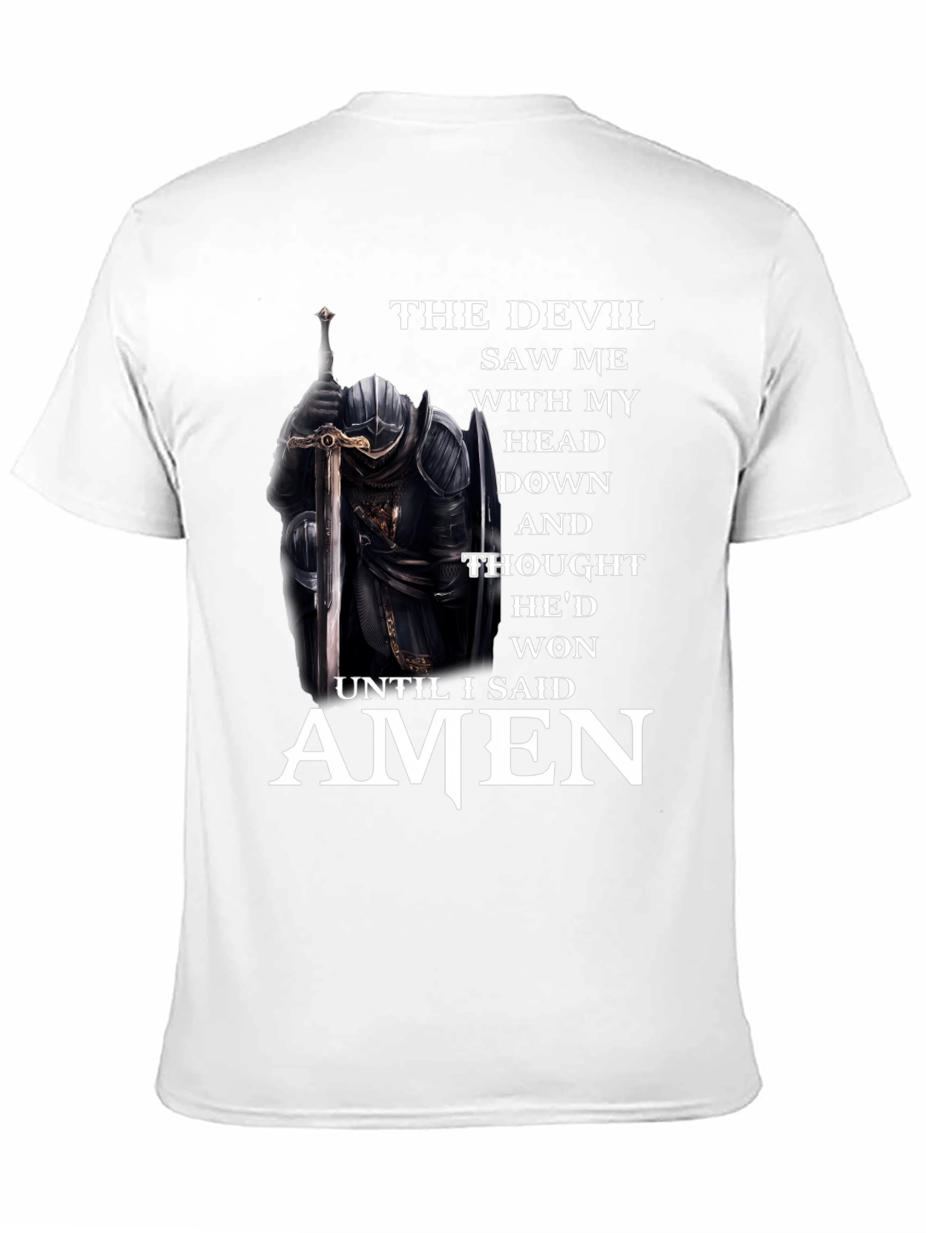 The Devil Saw Me T-Shirt - Knightly Faith