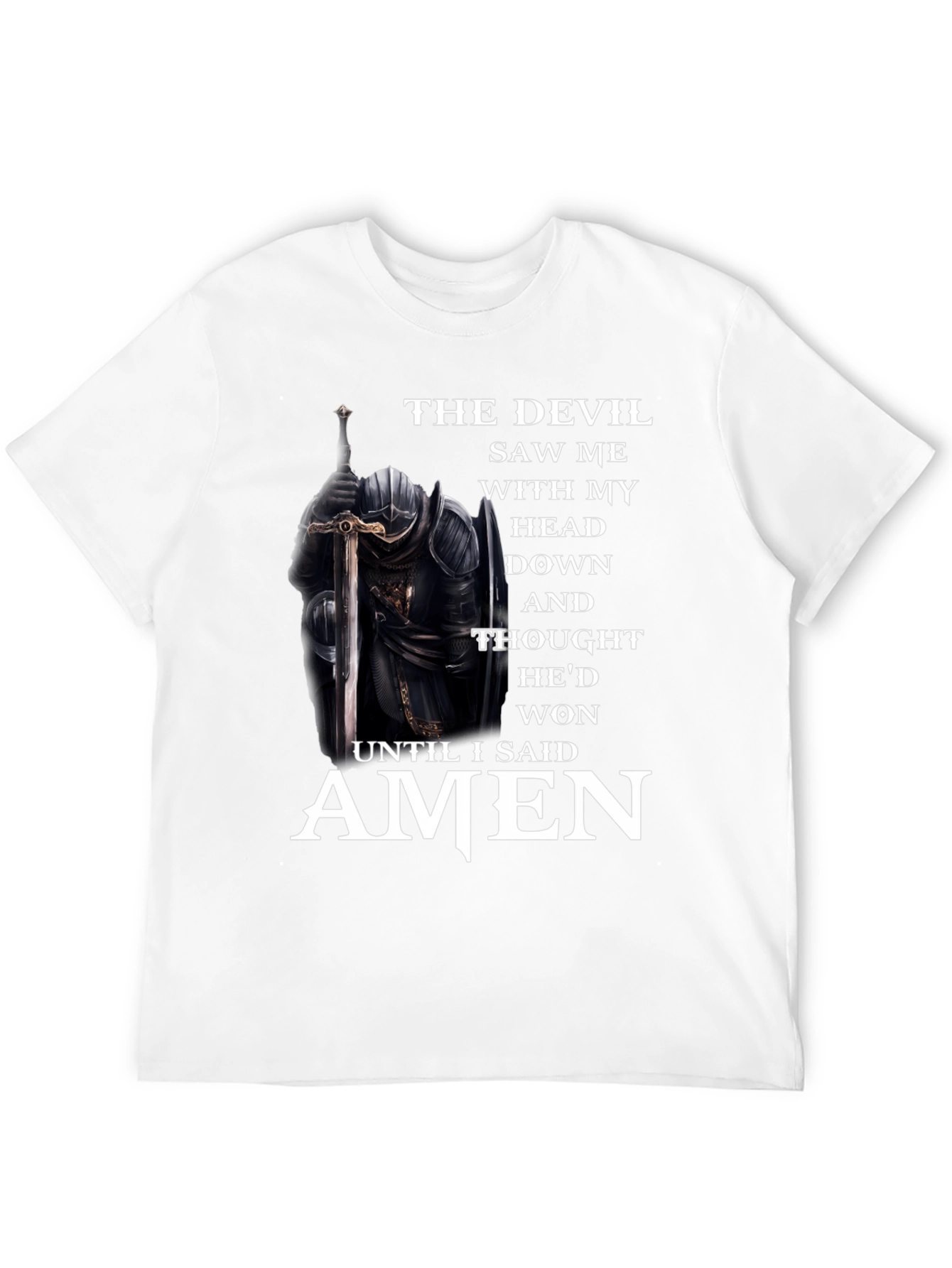 The Devil Saw Me T-Shirt - Knightly Faith