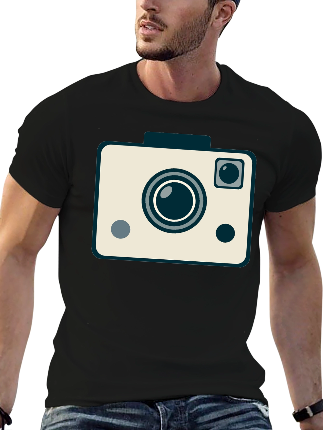 Retro Camera Graphic Tee - Classic Photographer Style Shirt