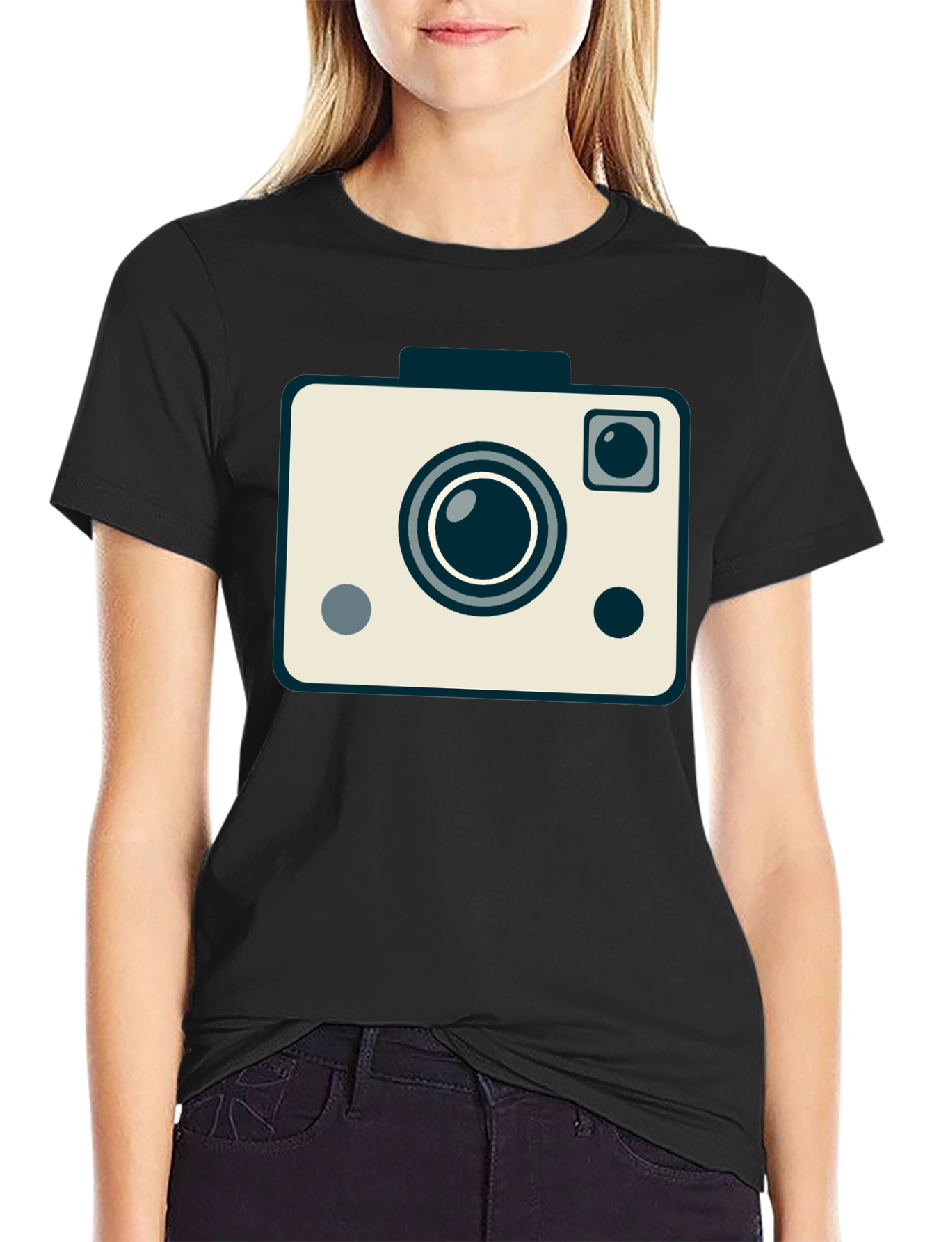 Retro Camera Graphic Tee - Classic Photographer Style Shirt