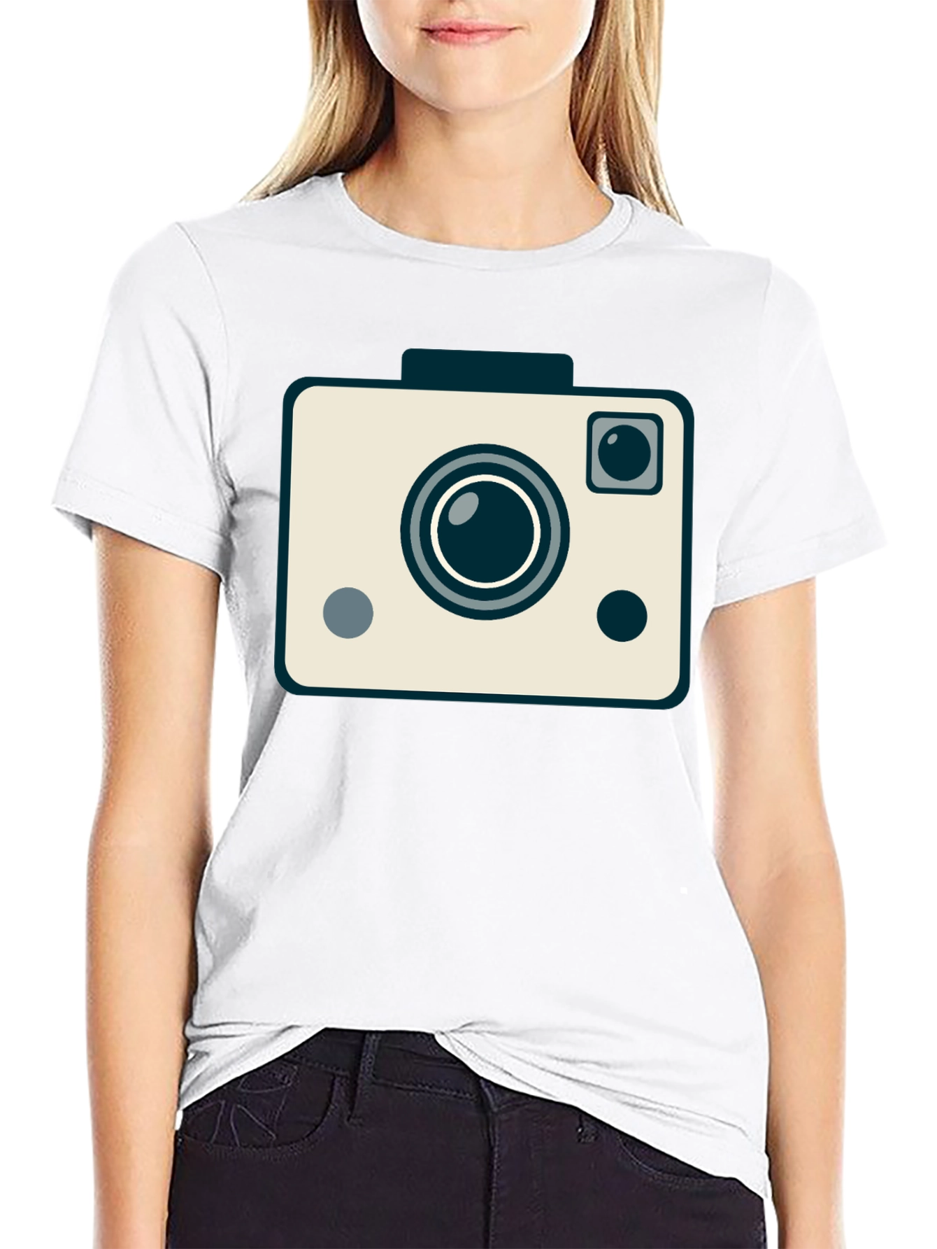 Retro Camera Graphic Tee - Classic Photographer Style Shirt