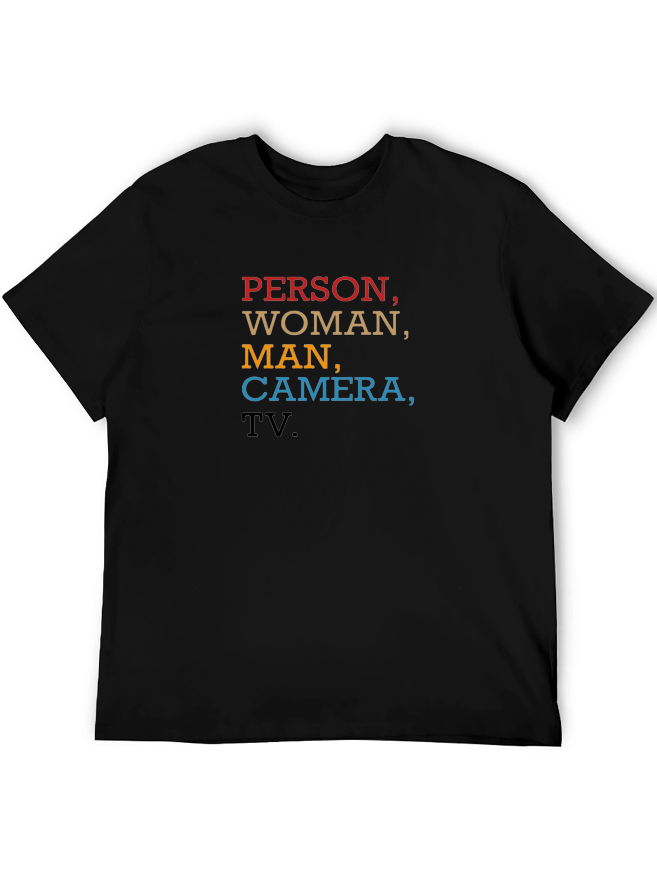 Person Woman Man Camera TV T-Shirt