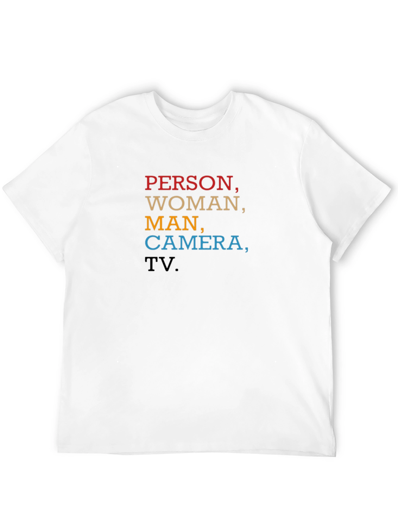 Person Woman Man Camera TV T-Shirt