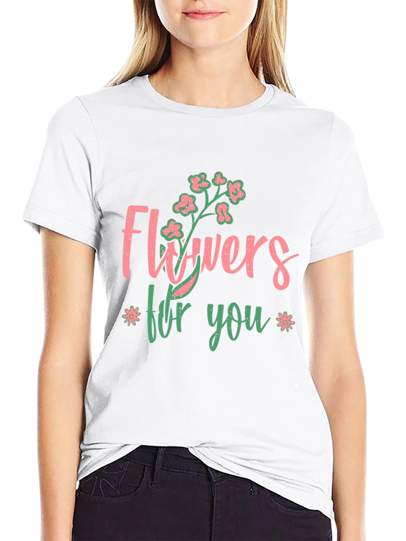 Flowers For You Graphic T-Shirt