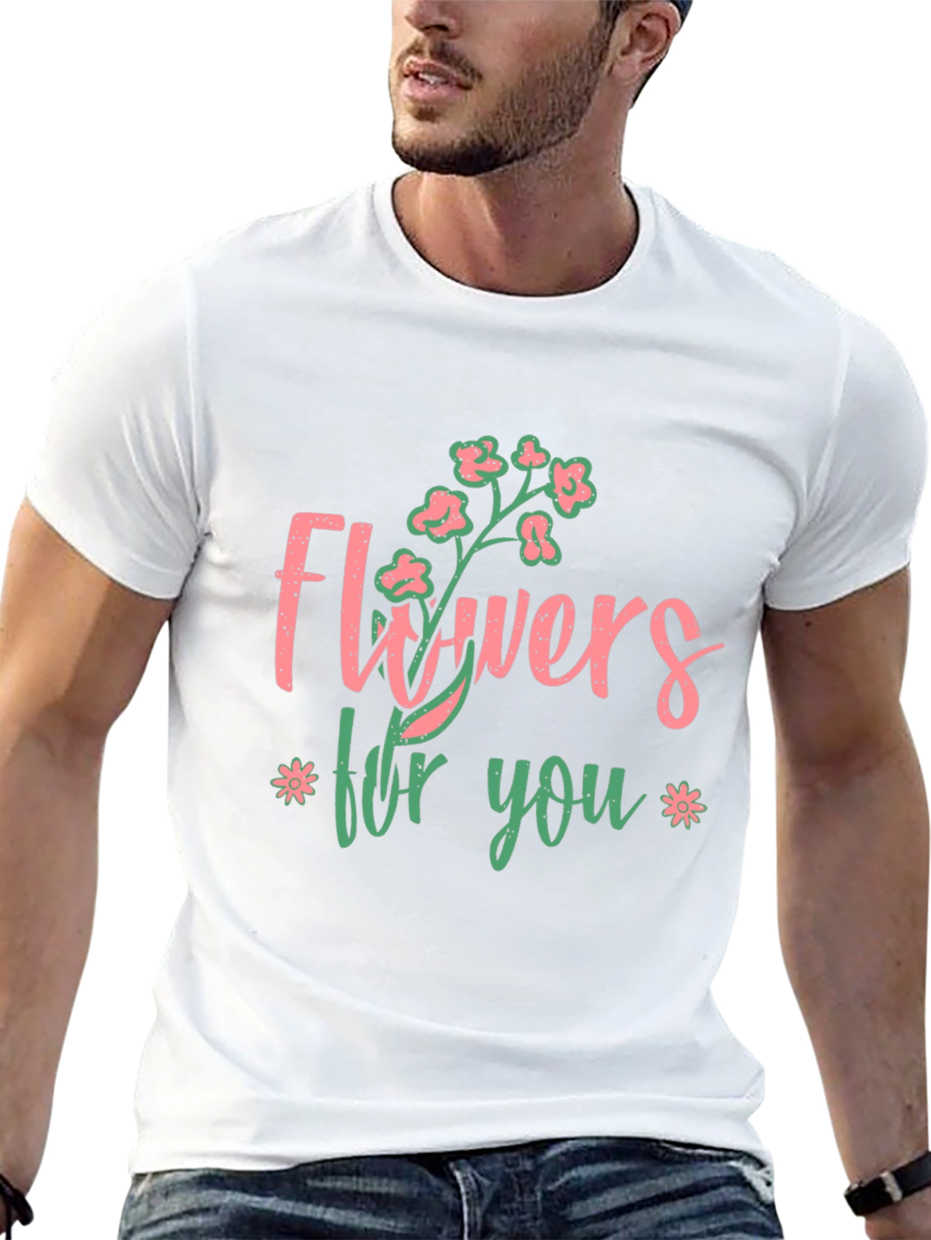 Flowers For You Graphic T-Shirt