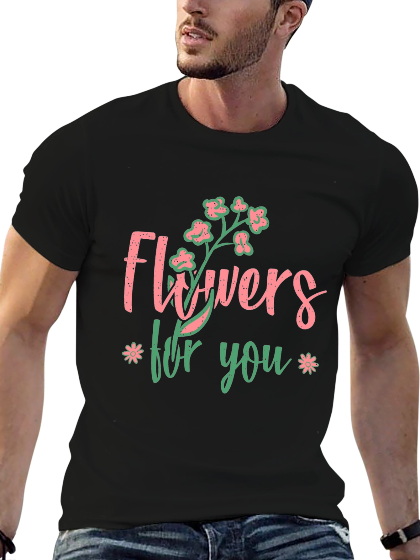 Flowers For You Graphic T-Shirt