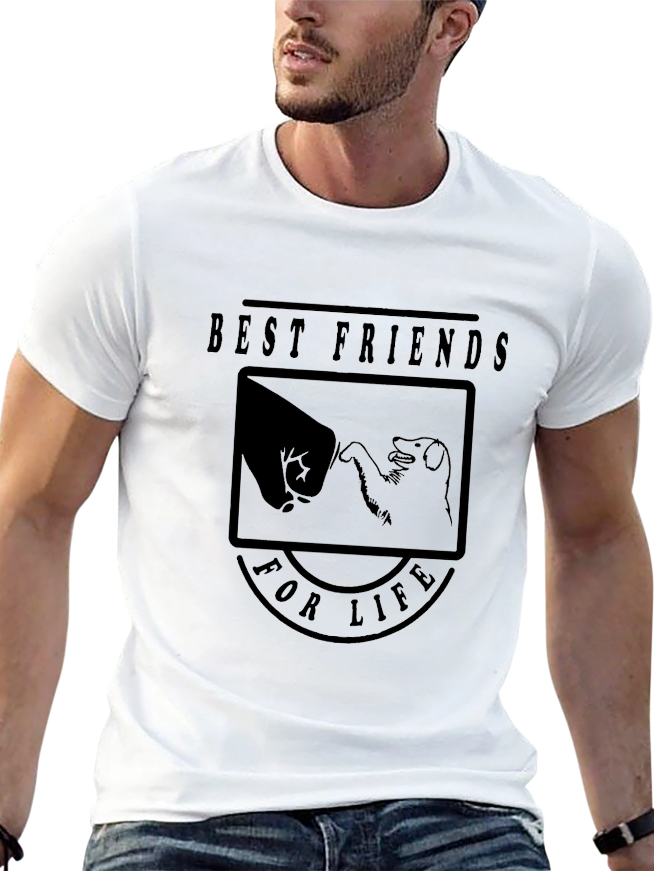Best Friends for Life Graphic Tee - Black