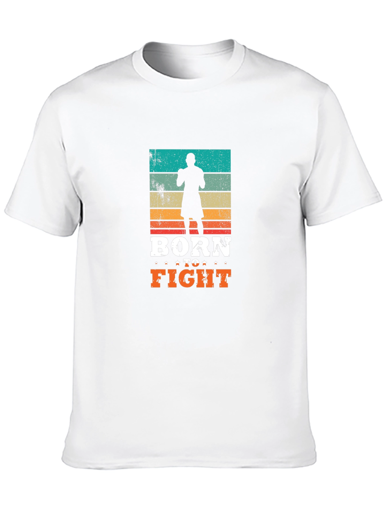 Born to Fight Retro Graphic T-Shirt