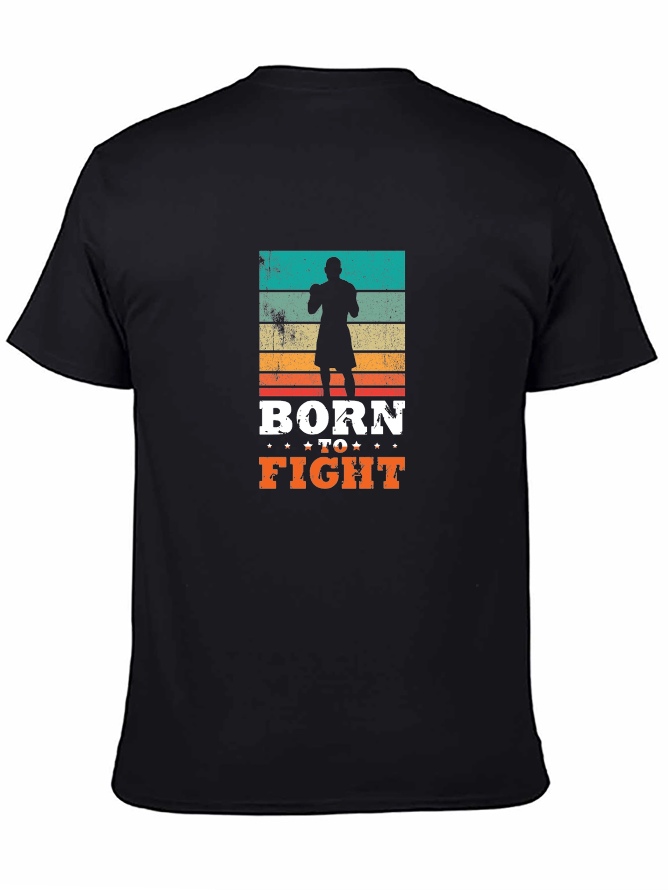 Born to Fight Retro Graphic T-Shirt