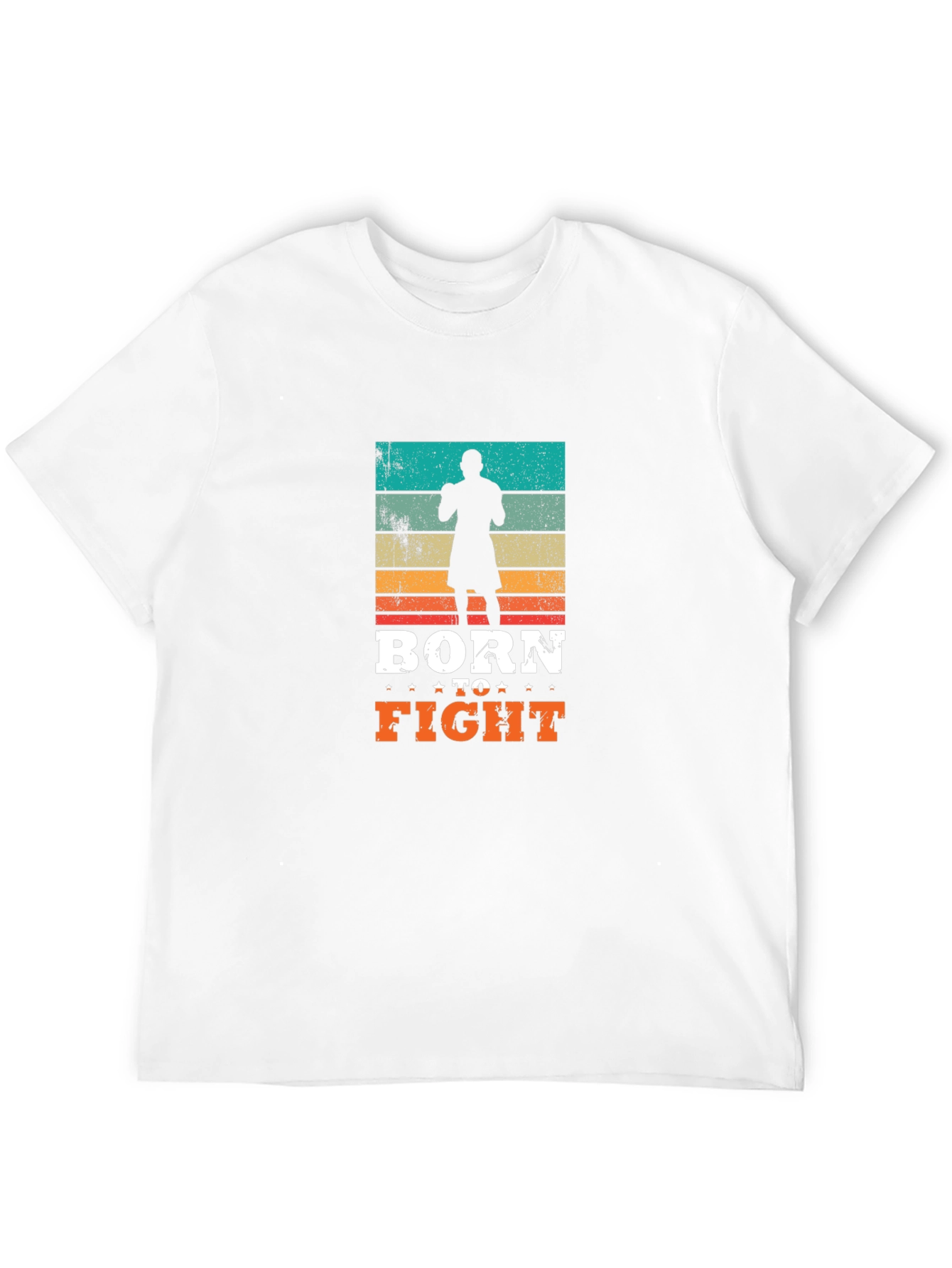 Born to Fight Retro Graphic T-Shirt