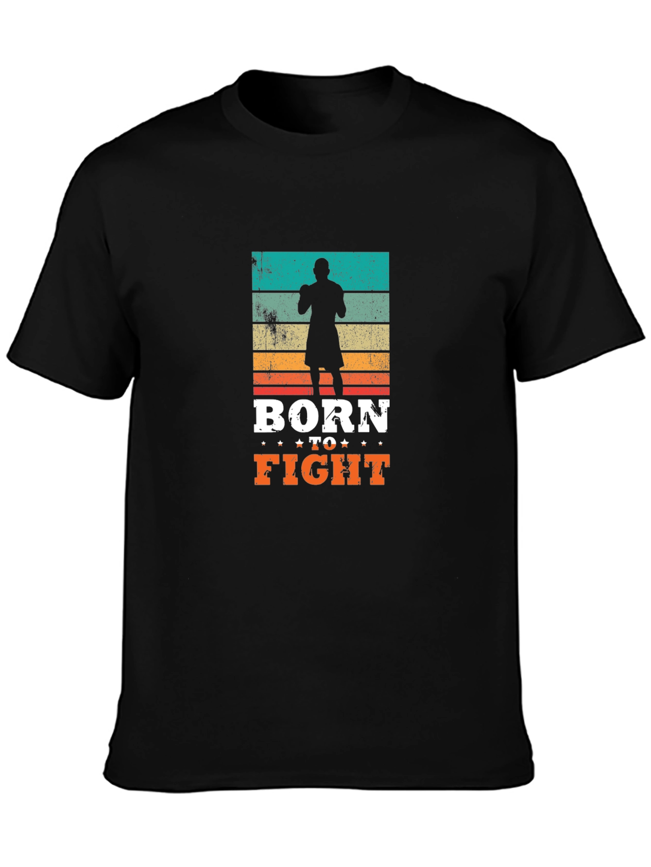 Born to Fight Retro Graphic T-Shirt