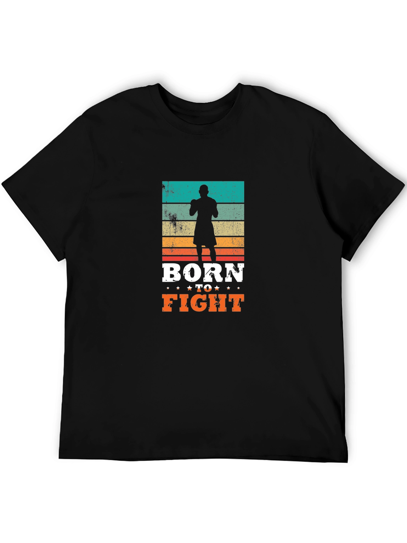 Born to Fight Retro Graphic T-Shirt
