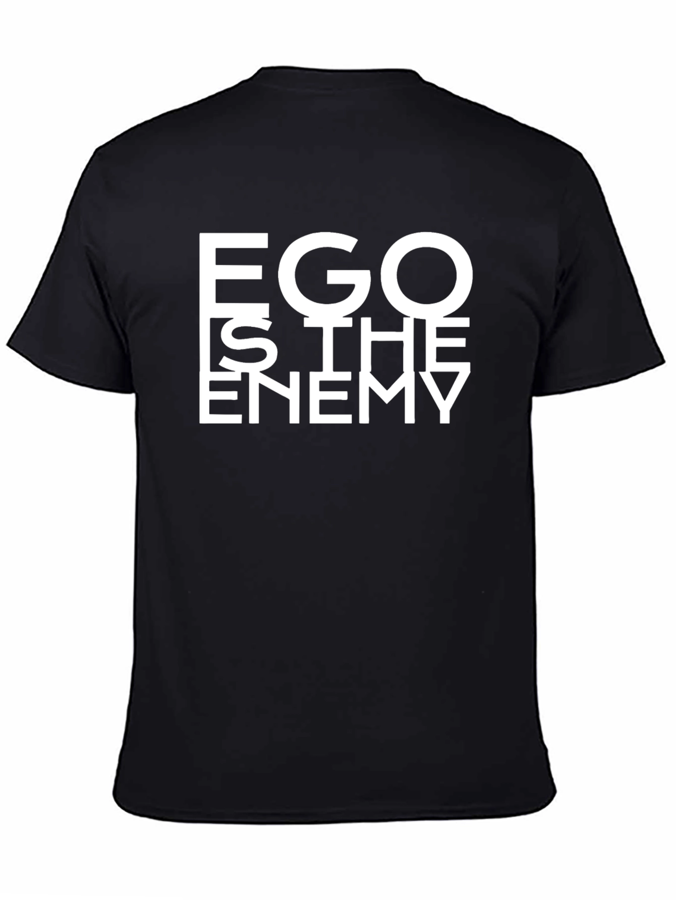 Ego Is The Enemy Graphic T-Shirt - Black
