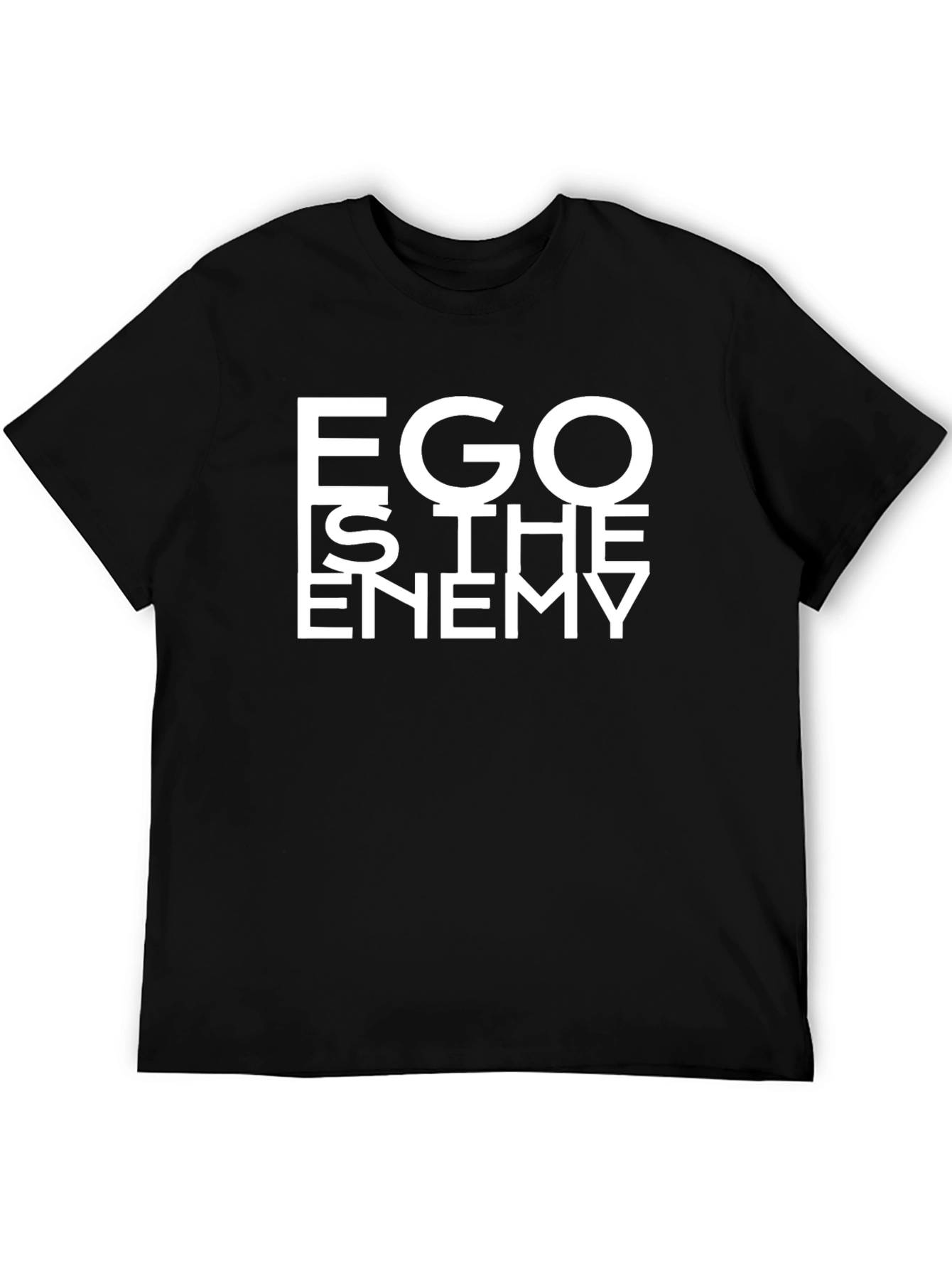 Ego Is The Enemy Graphic T-Shirt - Black