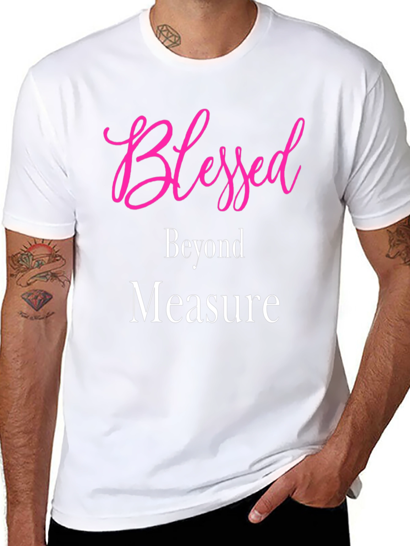 Blessed Beyond Measure Graphic Tee - Stylish Black T-Shirt