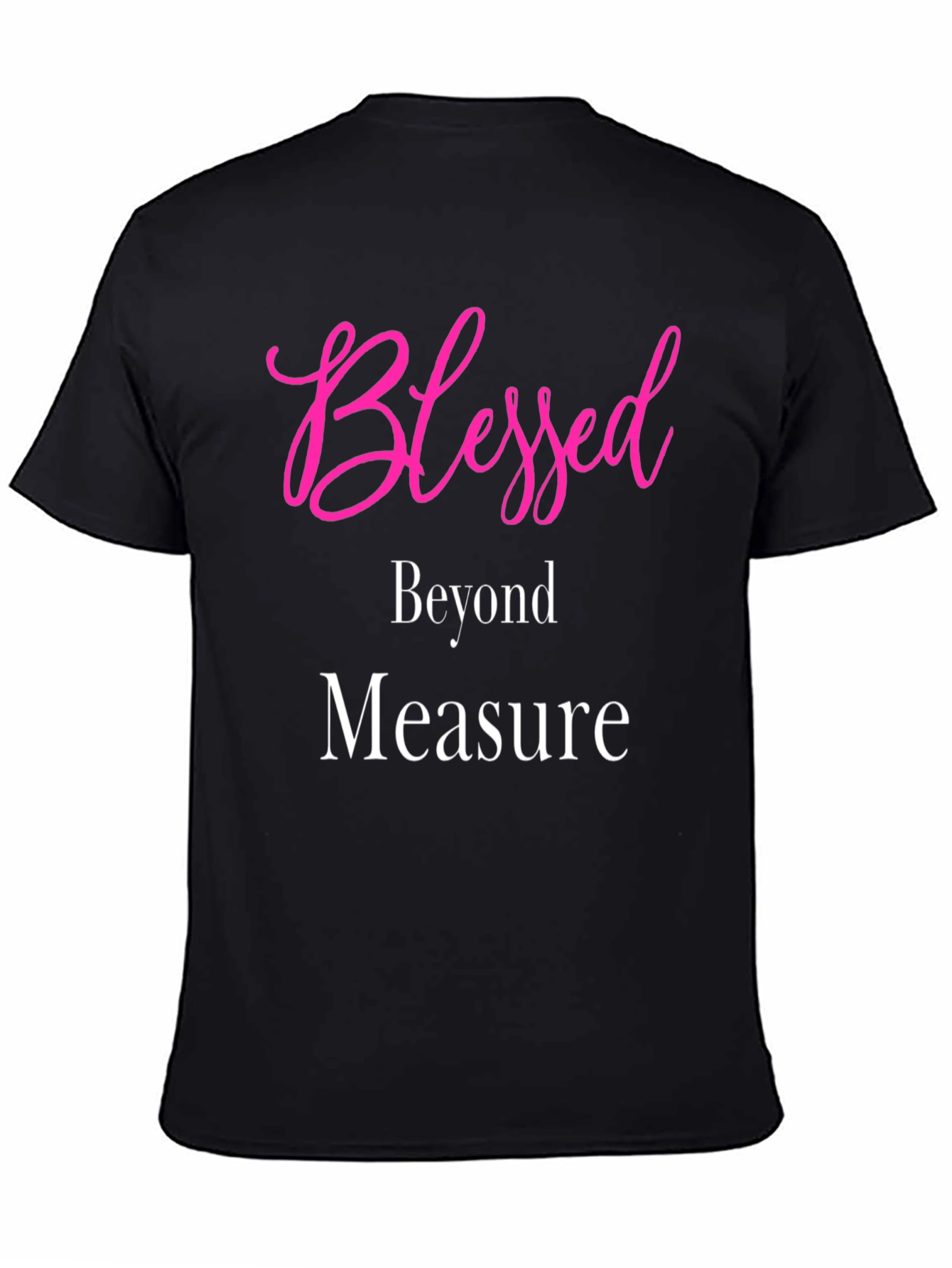 Blessed Beyond Measure Graphic Tee - Stylish Black T-Shirt