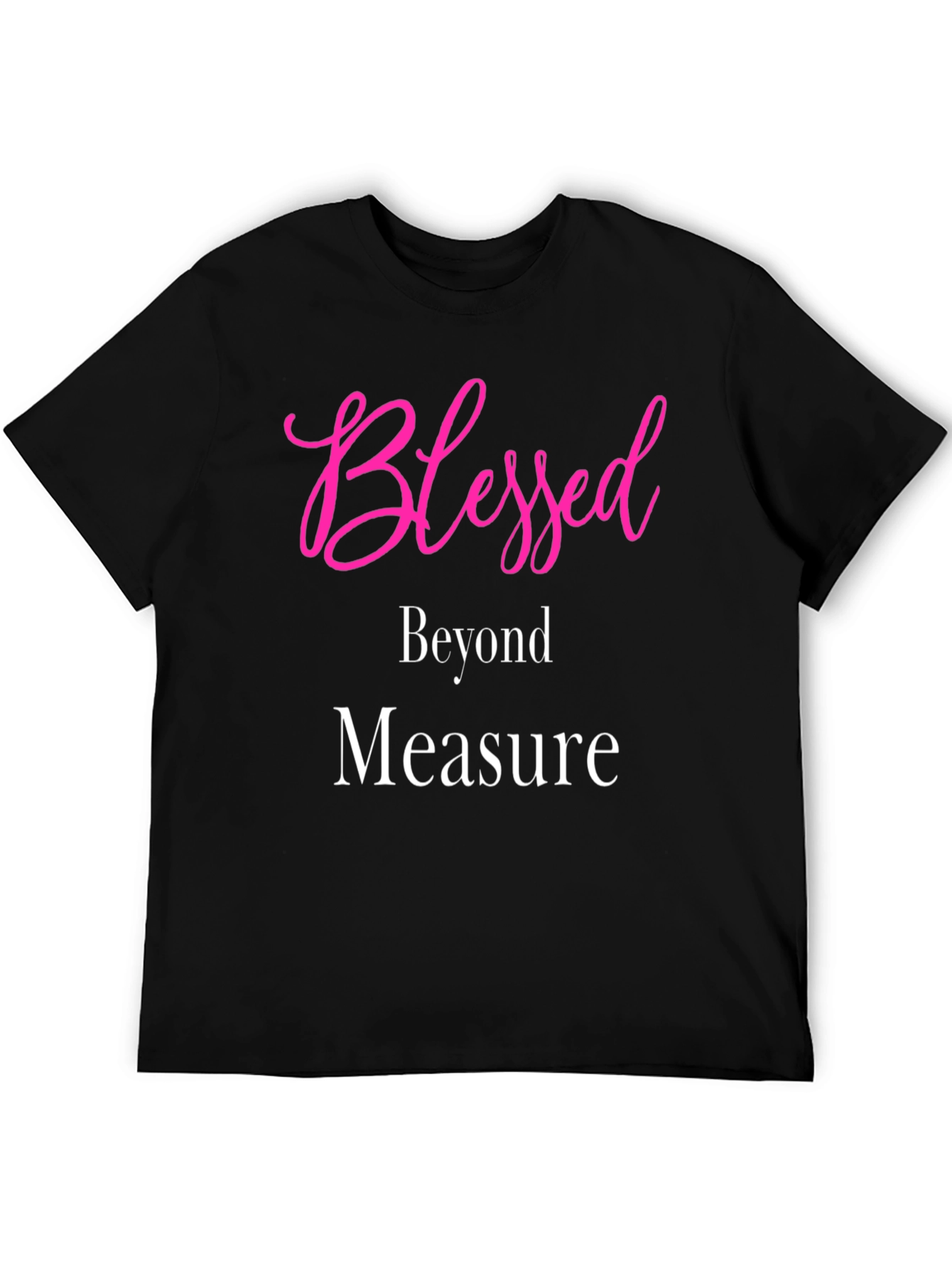 Blessed Beyond Measure Graphic Tee - Stylish Black T-Shirt