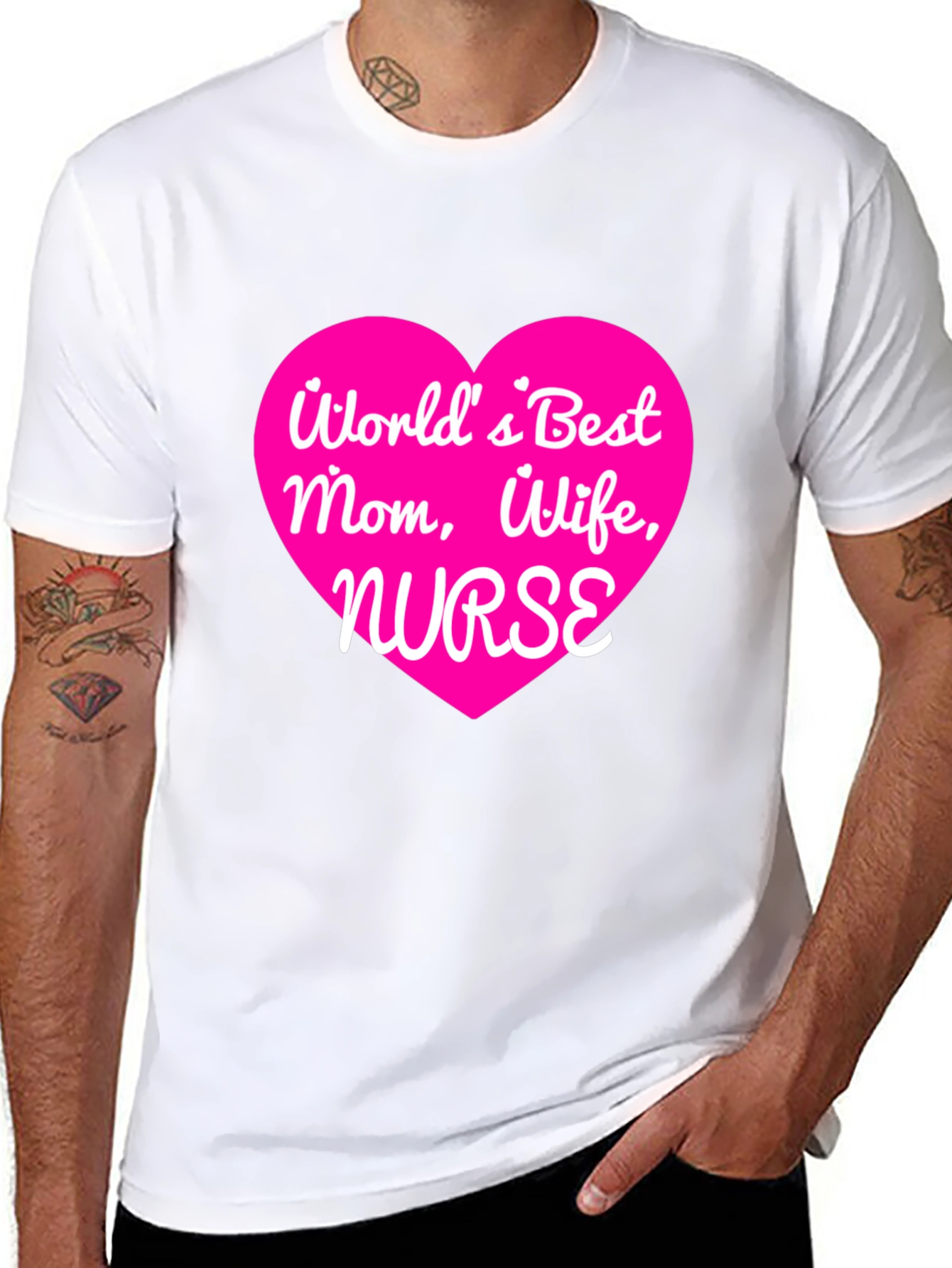Worlds Best Mom Wife Nurse T-Shirt