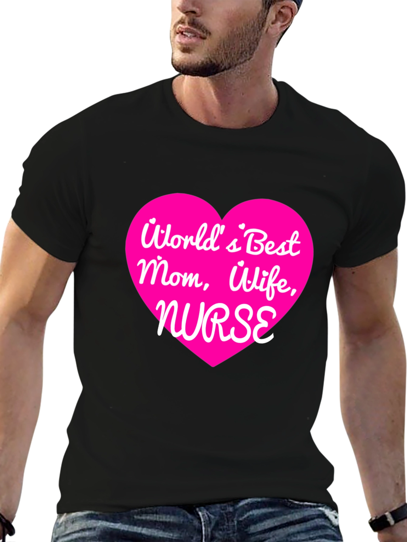 Worlds Best Mom Wife Nurse T-Shirt