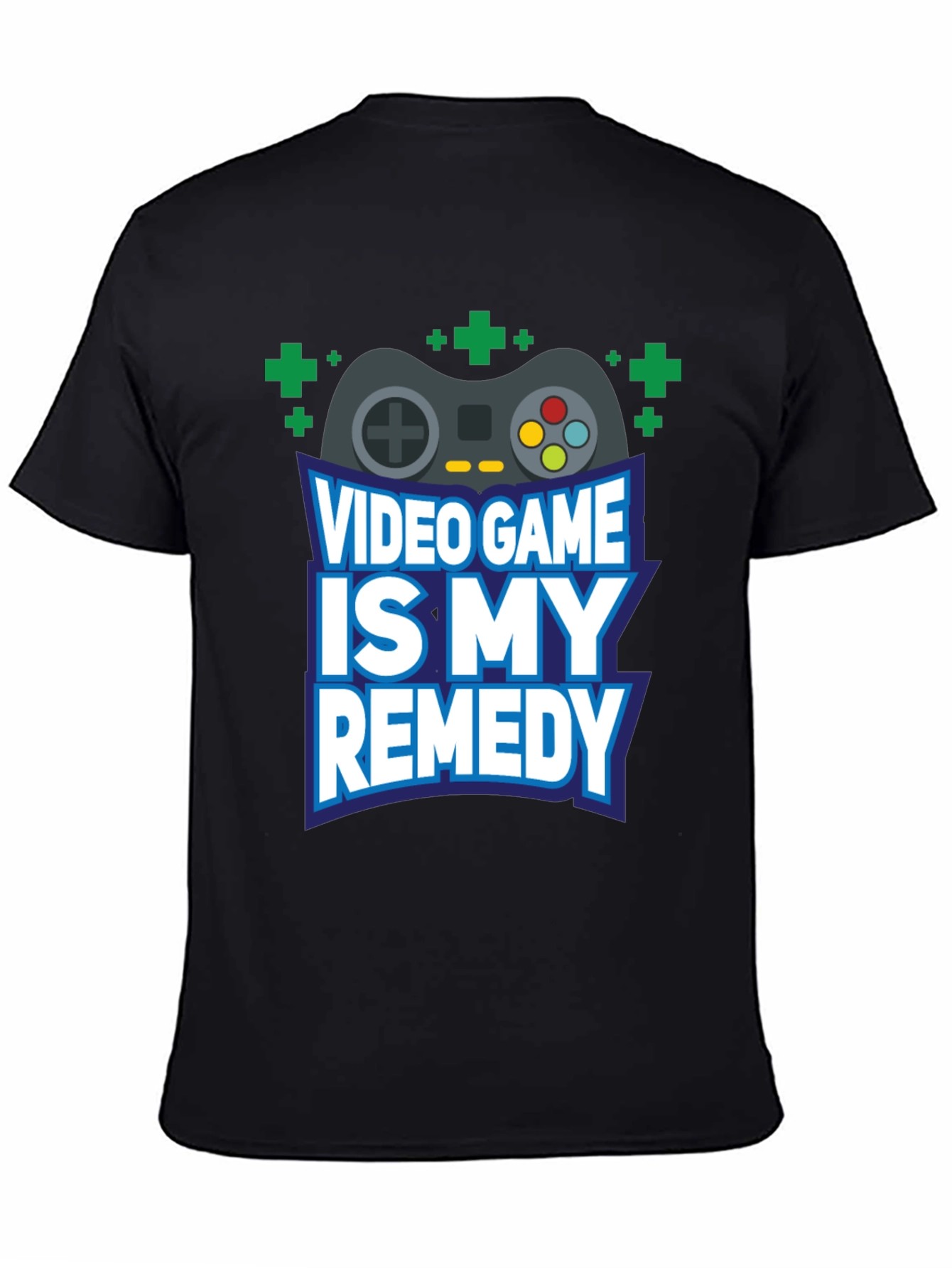 Video Game Remedy Black Graphic Tee