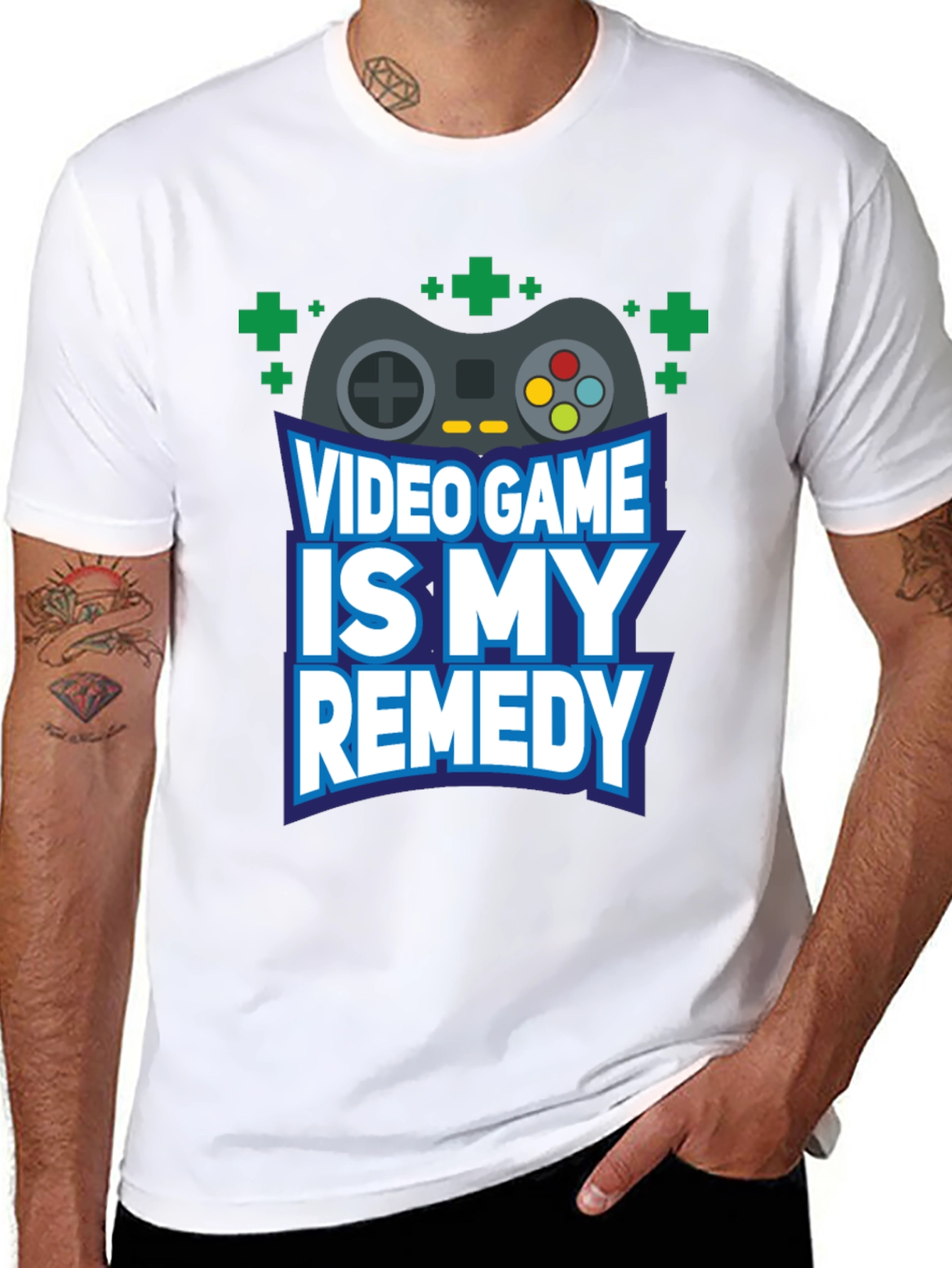 Video Game Remedy Black Graphic Tee