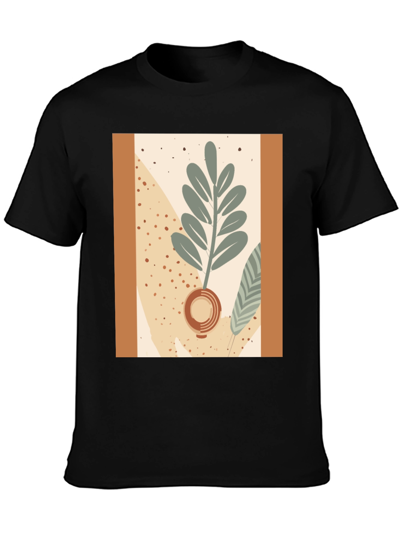 Modern Abstract Botanical T-Shirt