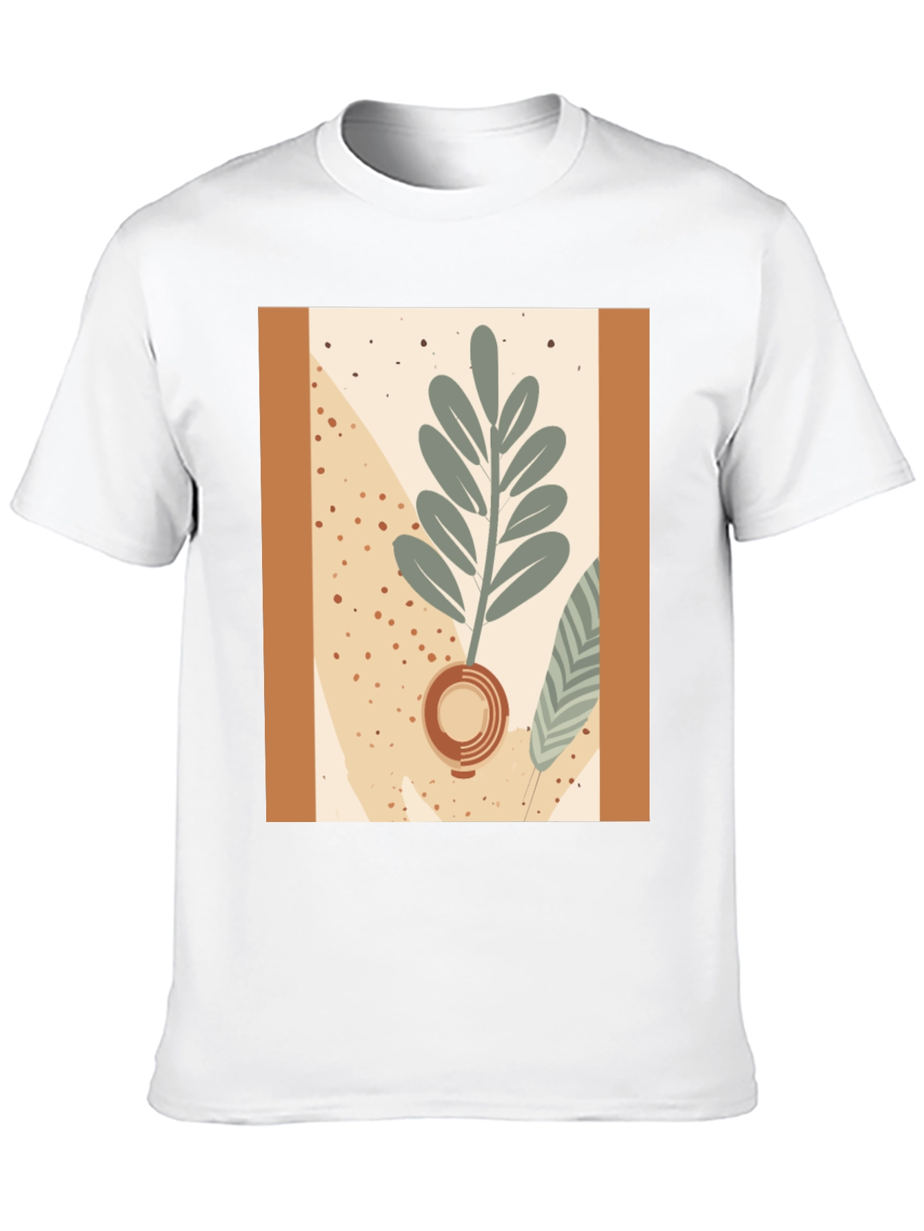 Modern Abstract Botanical T-Shirt
