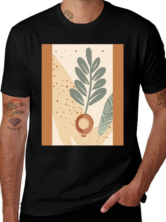 Modern Abstract Botanical T-Shirt