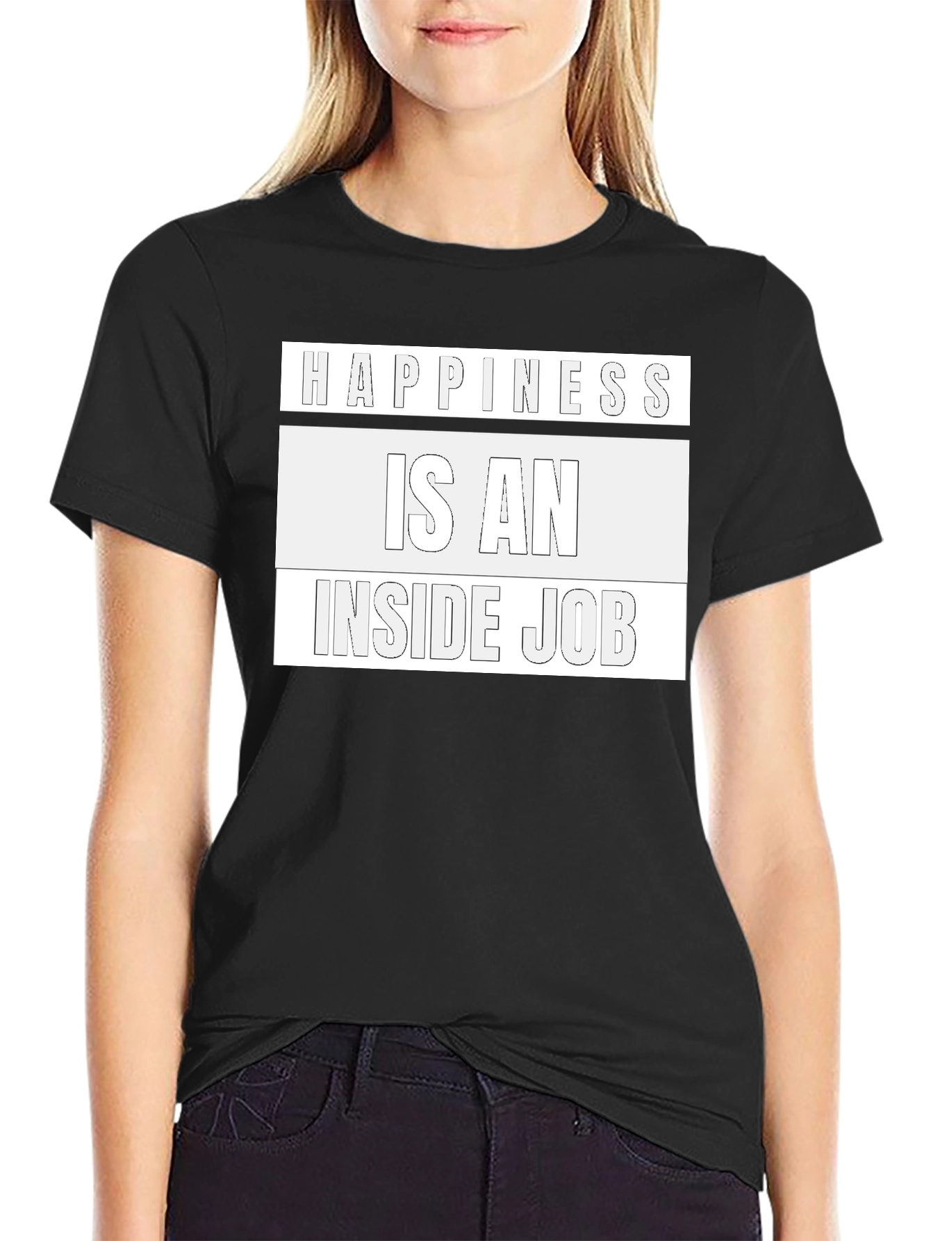 Happiness Inside Job Graphic Tee