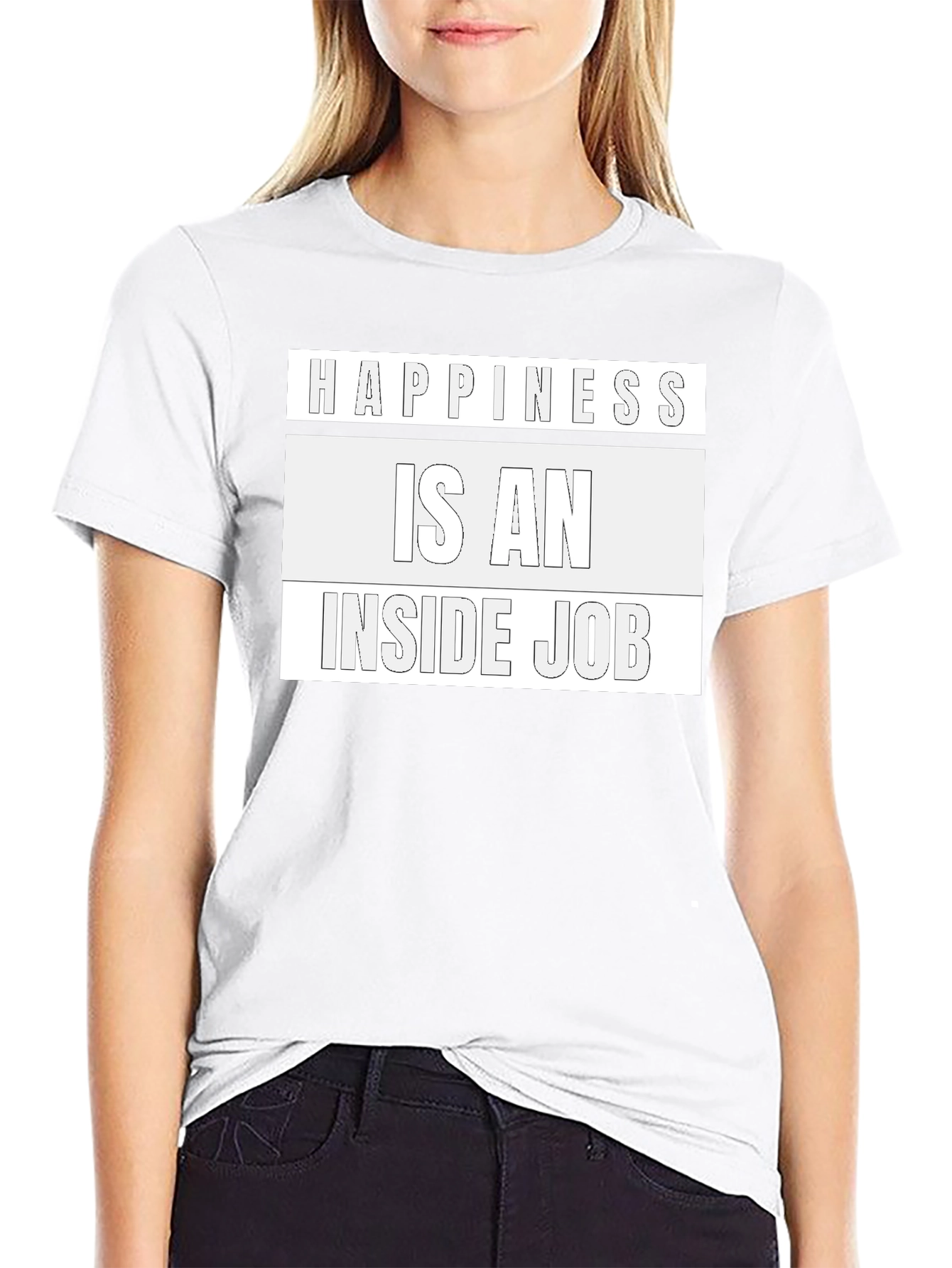 Happiness Inside Job Graphic Tee