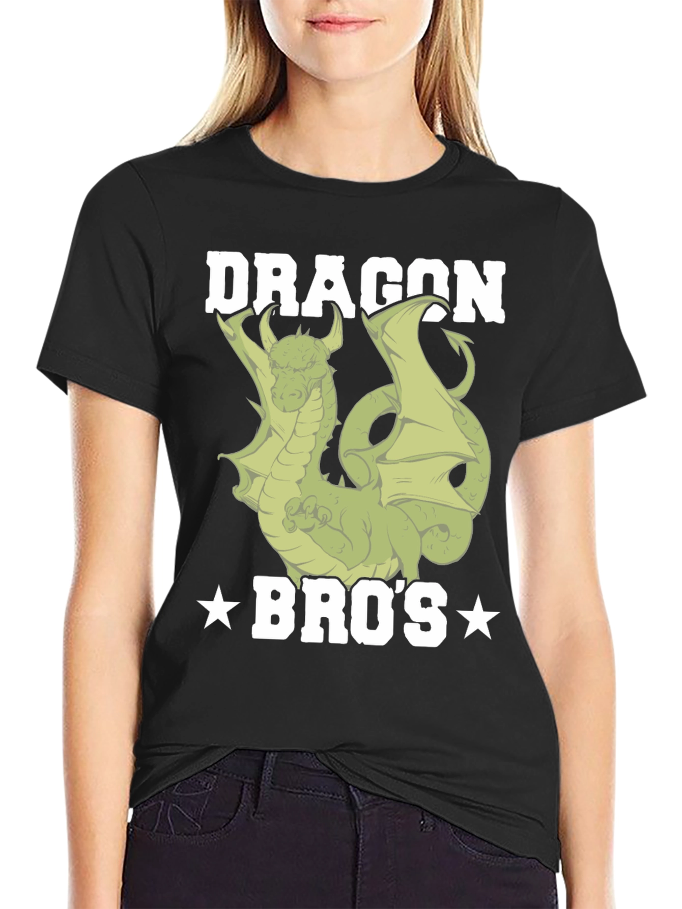 Dragon Bros Graphic Tee - Cool Dragon Design