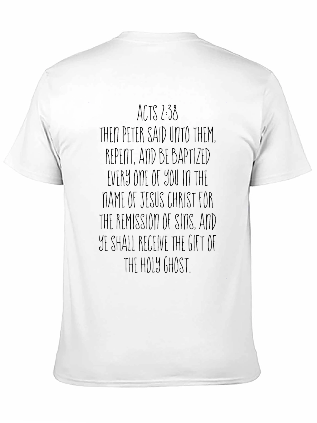 Acts 2:38 Christian T-Shirt