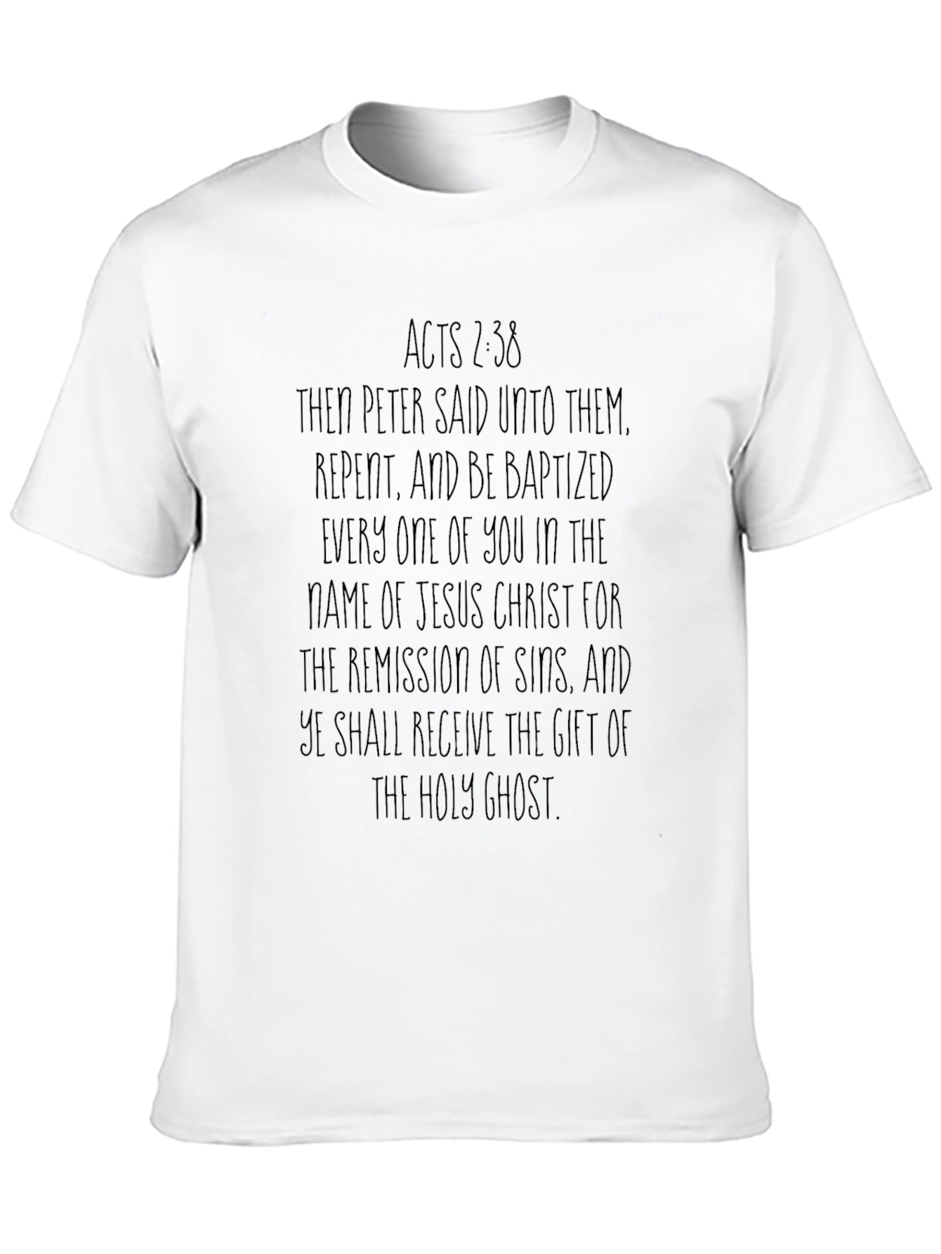 Acts 2:38 Christian T-Shirt