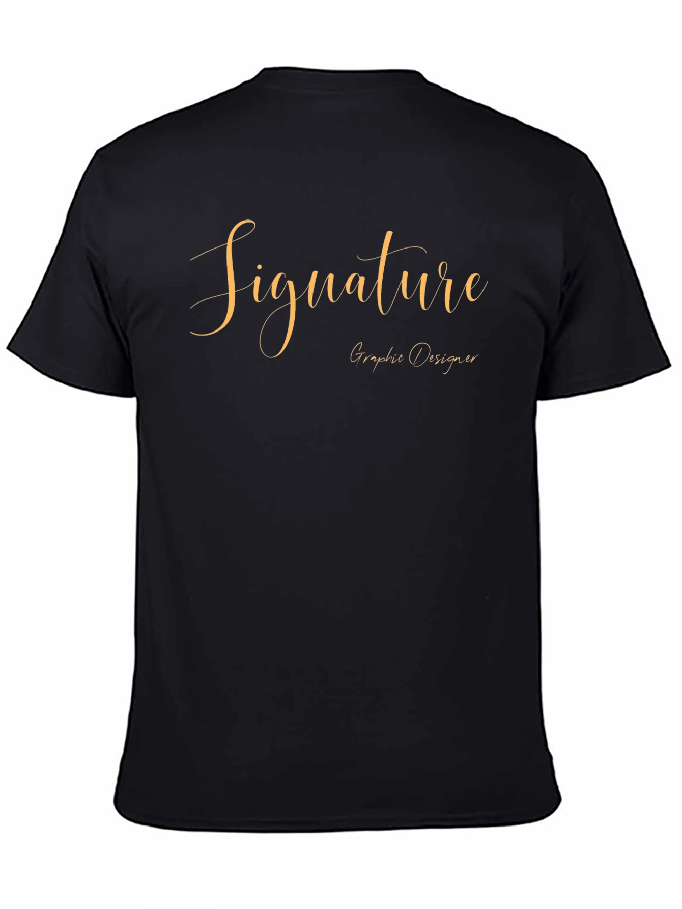 Signature Graphic Designer Black T-Shirt