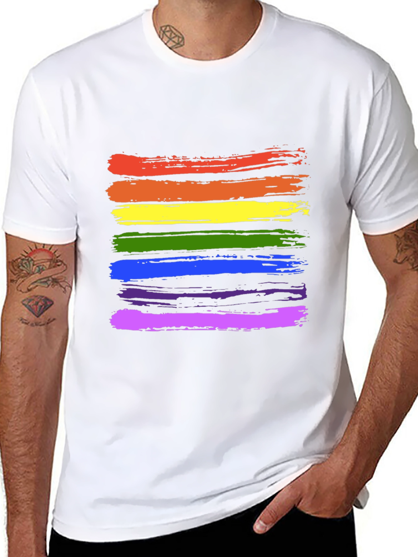 Rainbow Pride Brushstroke T-Shirt