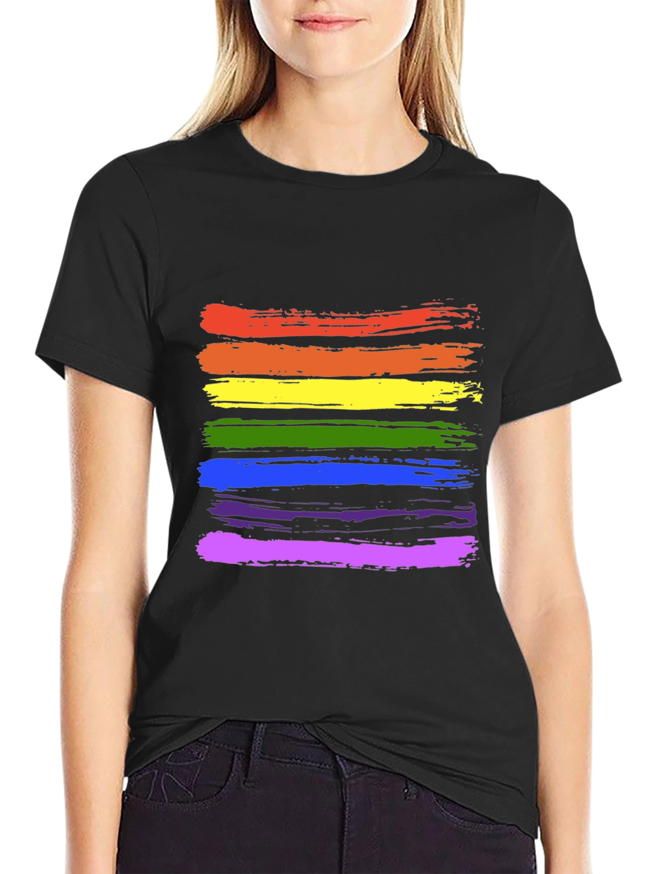 Rainbow Pride Brushstroke T-Shirt