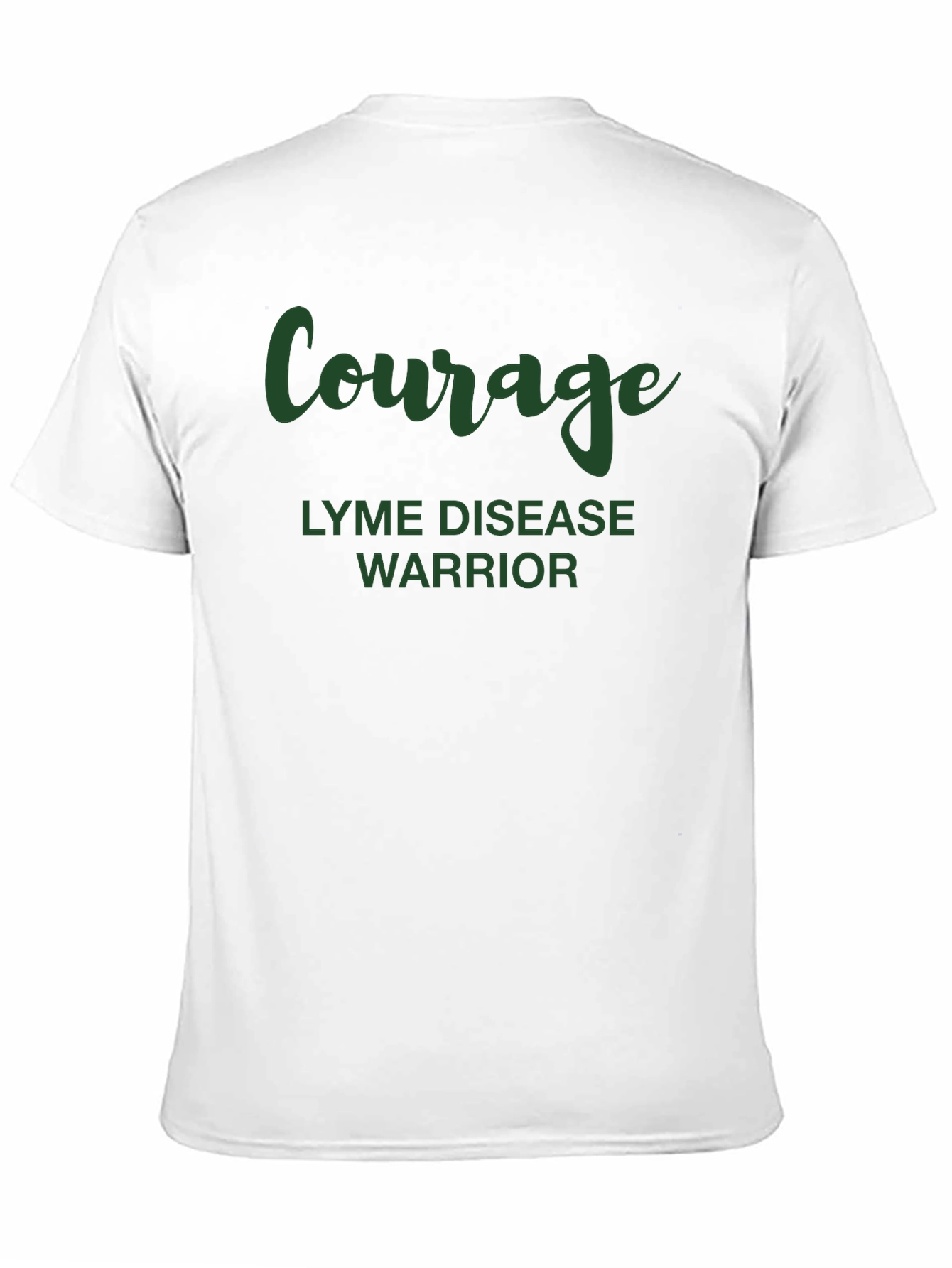 Courage Lyme Disease Warrior Black T-Shirt
