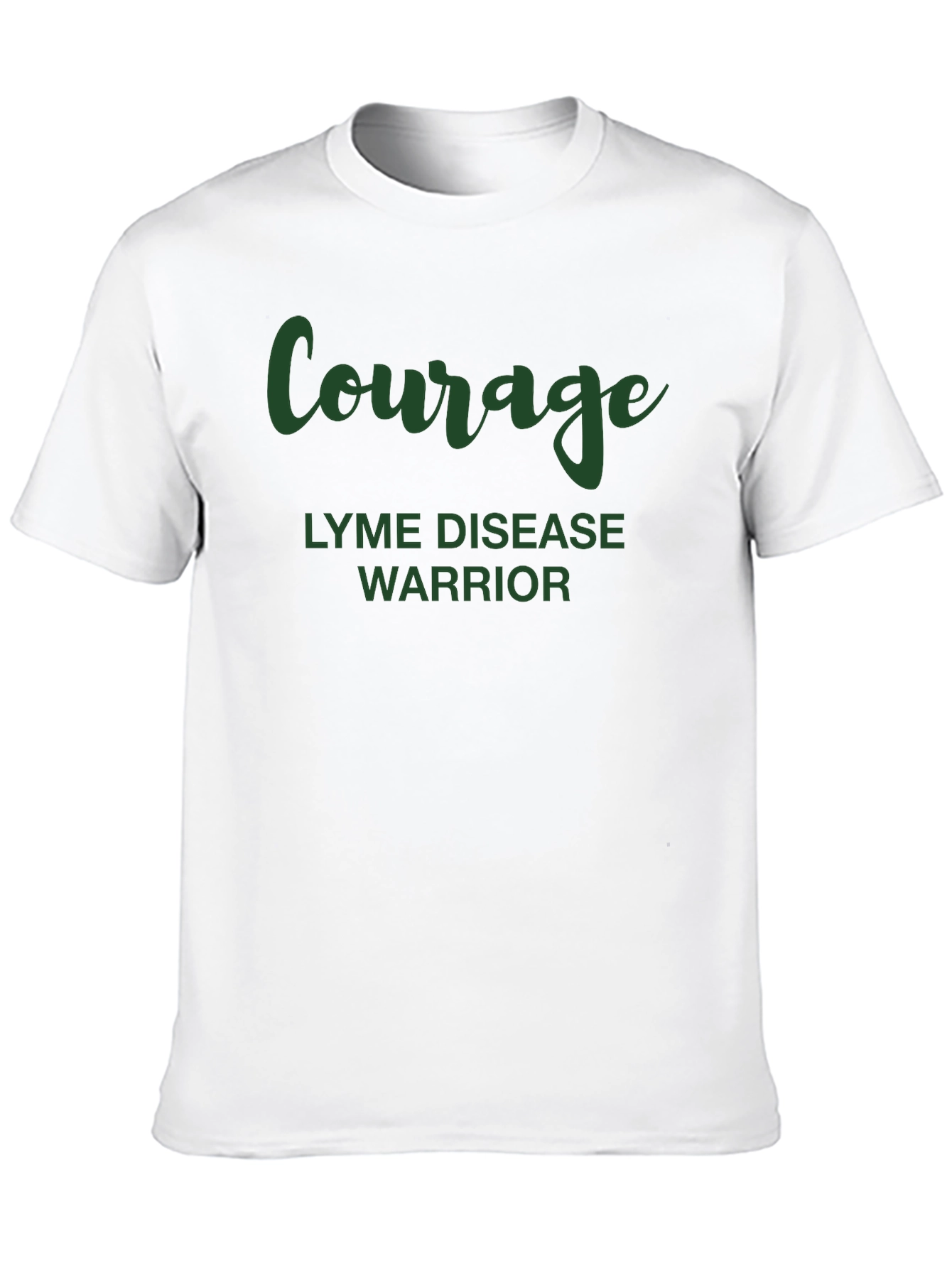Courage Lyme Disease Warrior Black T-Shirt
