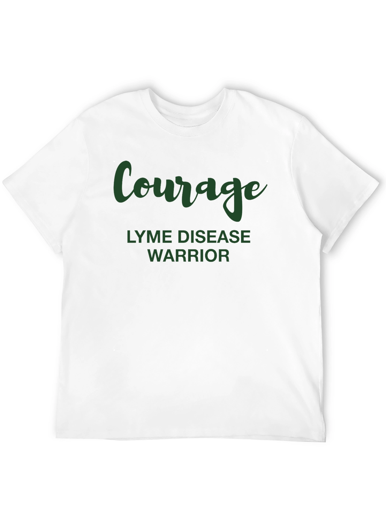 Courage Lyme Disease Warrior Black T-Shirt