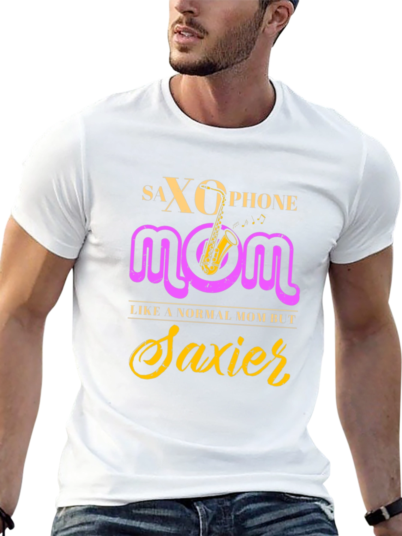 Saxophone Mom Graphic T-Shirt - Musicians Apparel