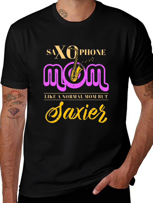 Saxophone Mom Graphic T-Shirt - Musicians Apparel