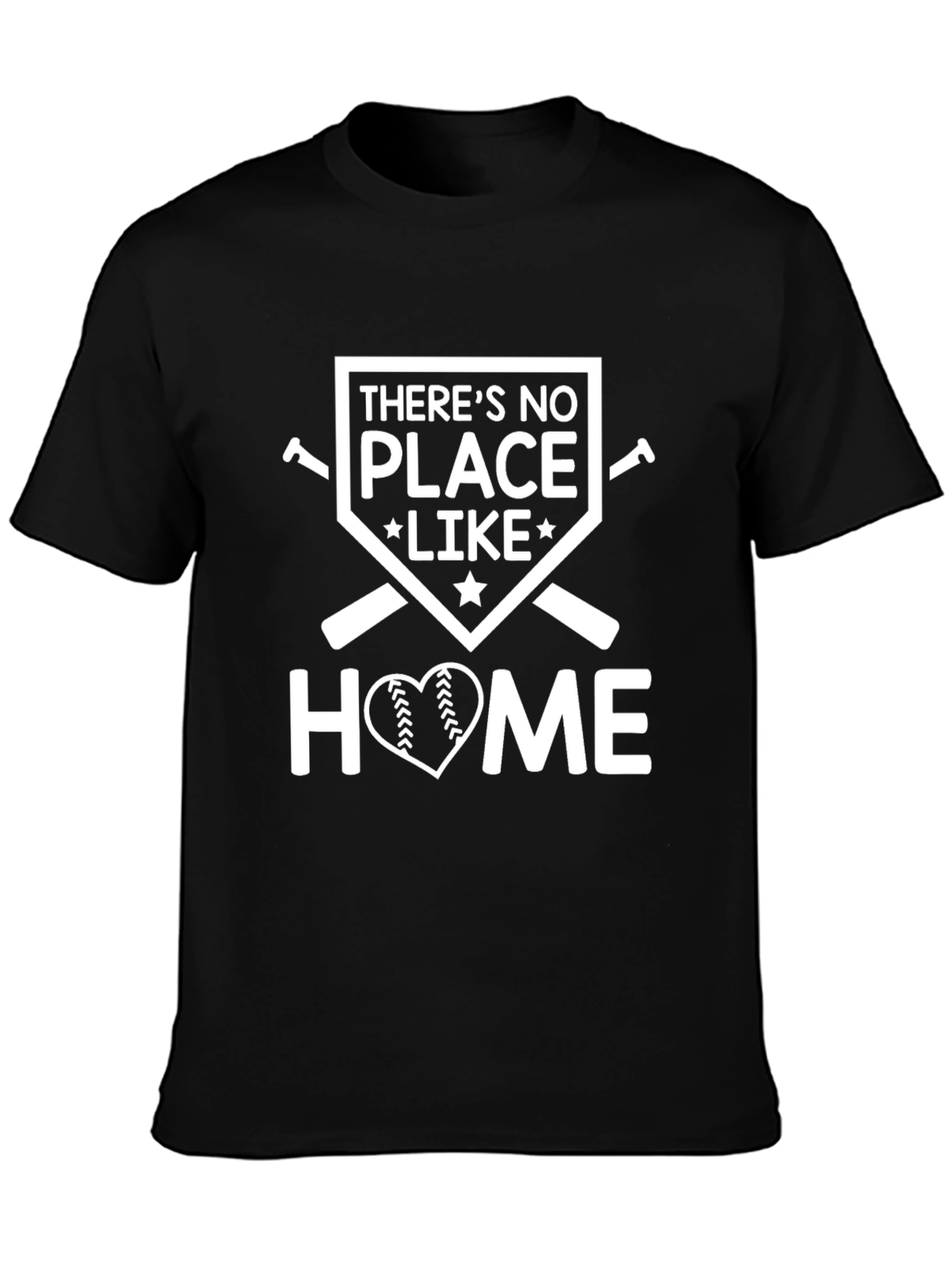 Baseball Lover T-Shirt: Theres No Place Like Home