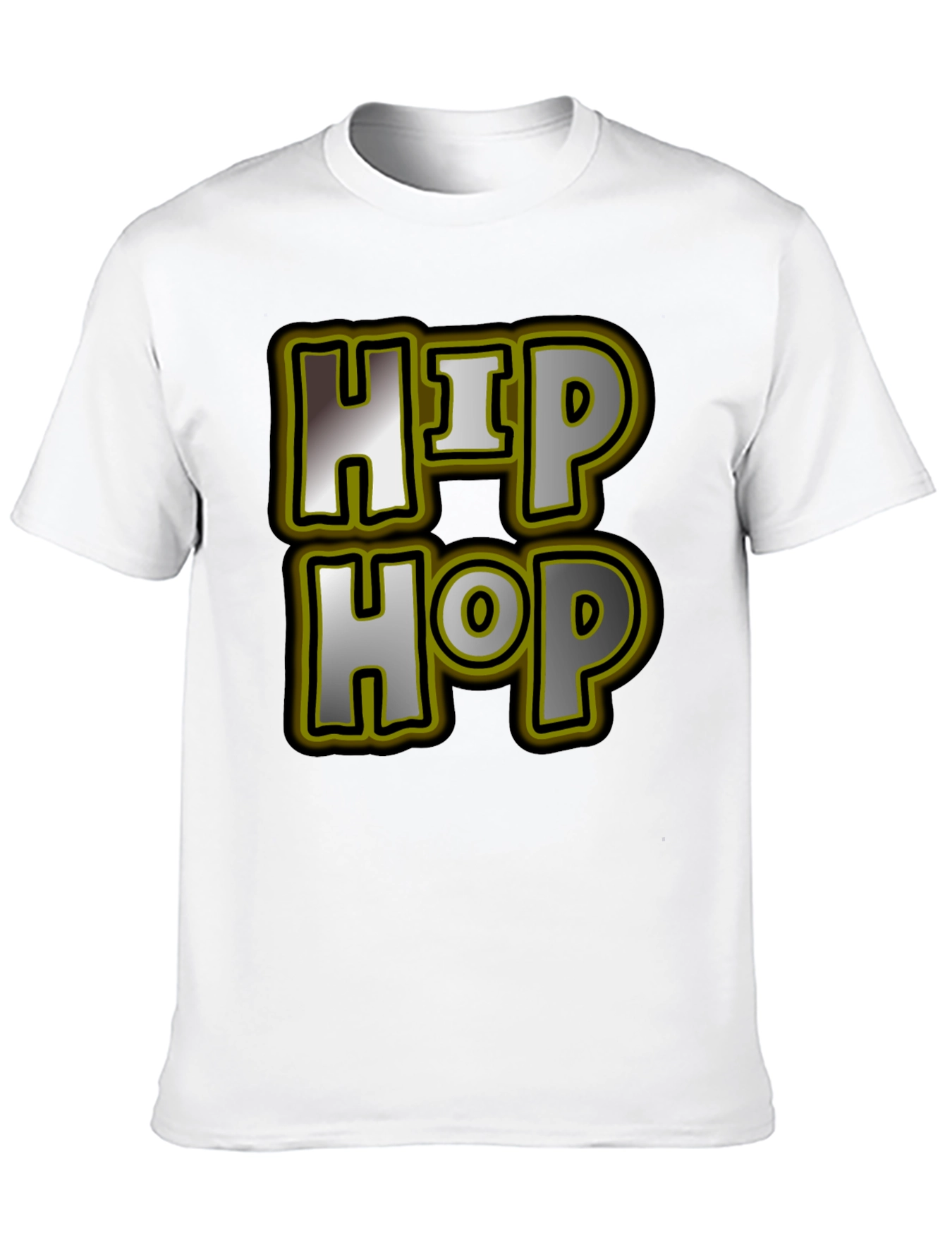 Hip Hop Graphic Tee - Mens Black T-Shirt