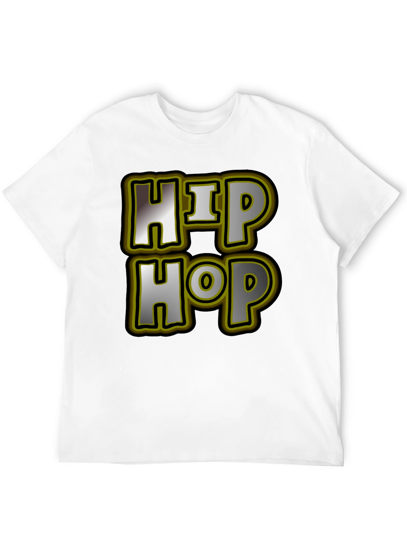 Hip Hop Graphic Tee - Mens Black T-Shirt