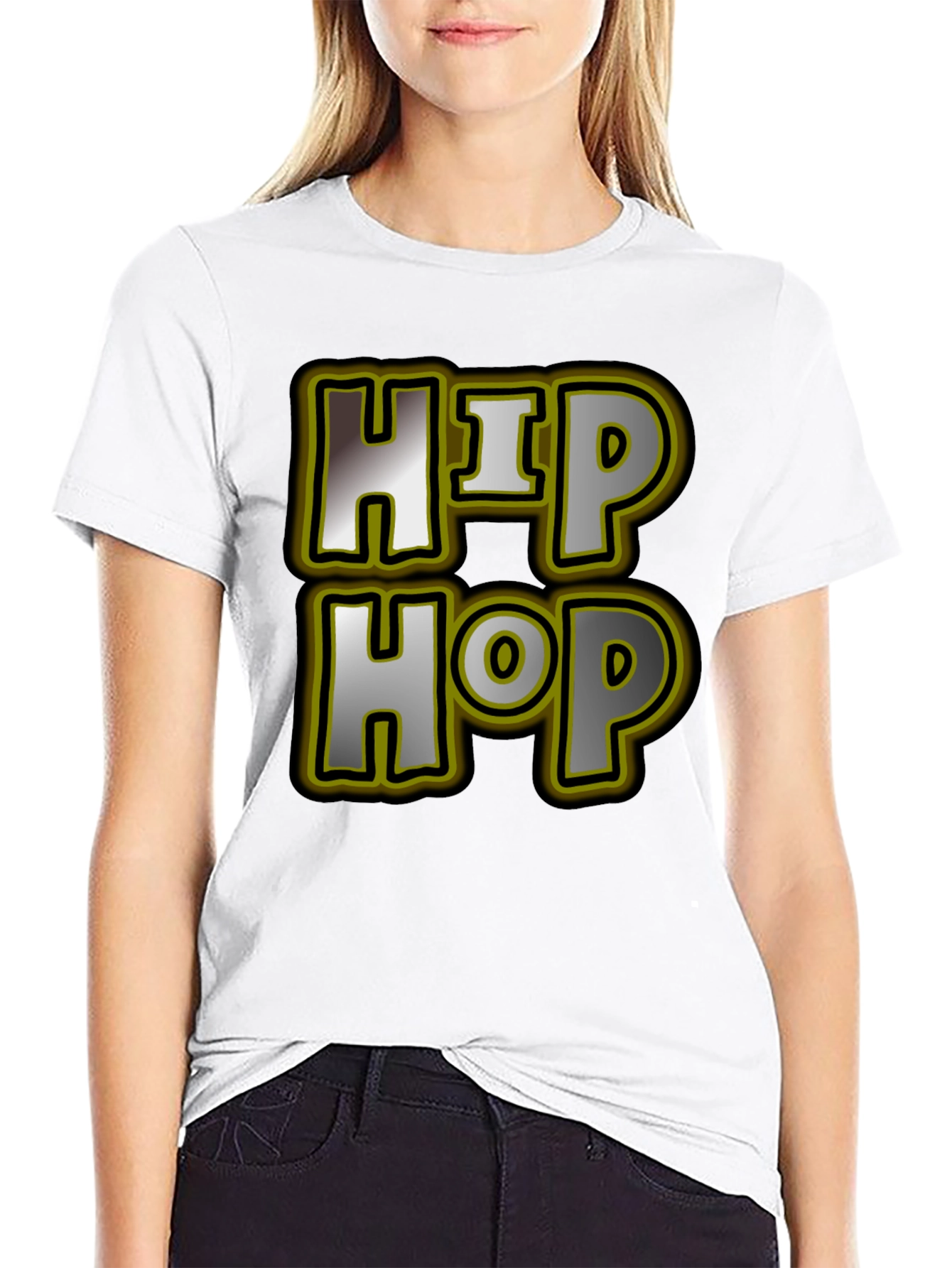 Hip Hop Graphic Tee - Mens Black T-Shirt
