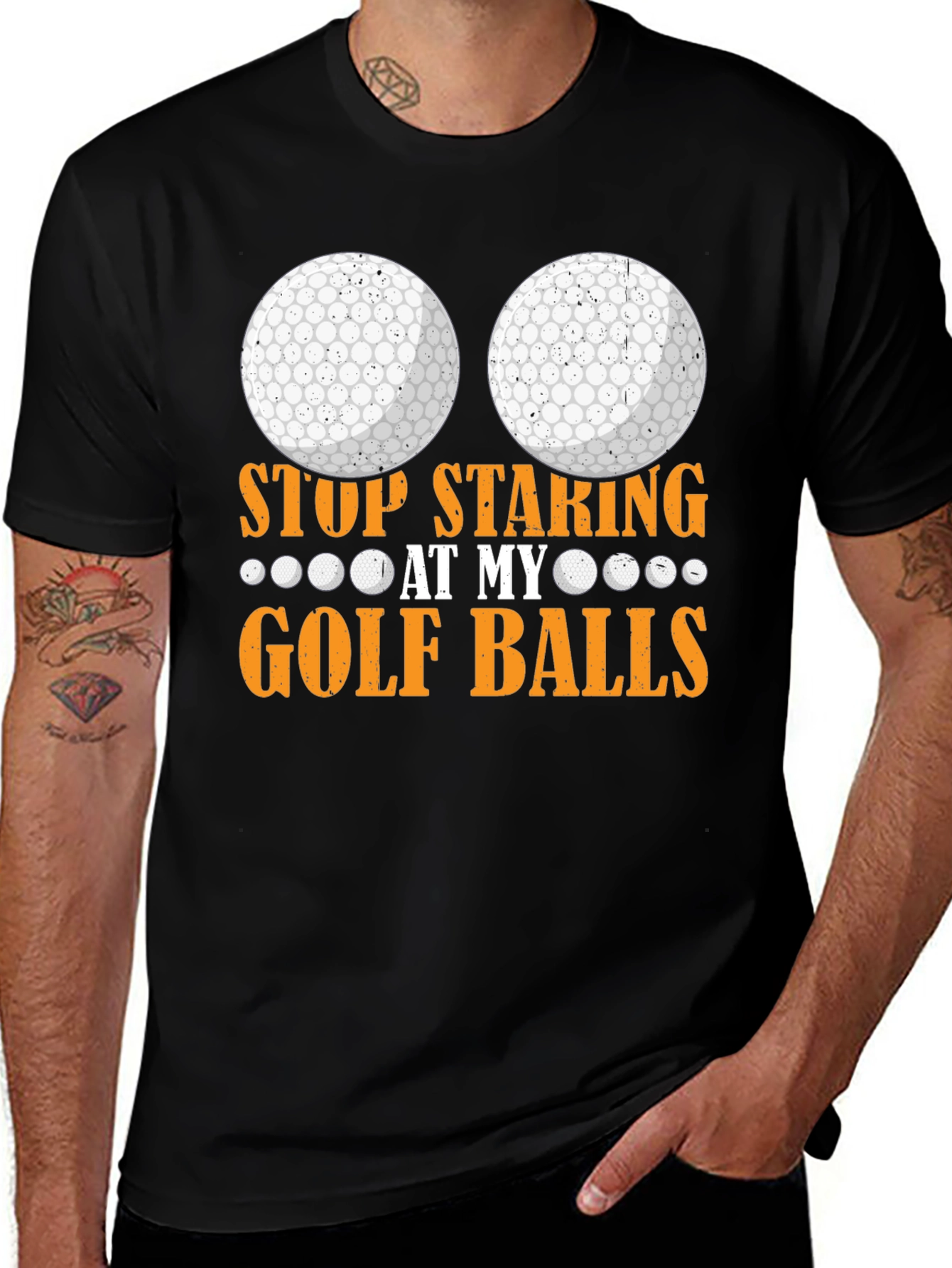 Stop Staring at My Golf Balls T-Shirt