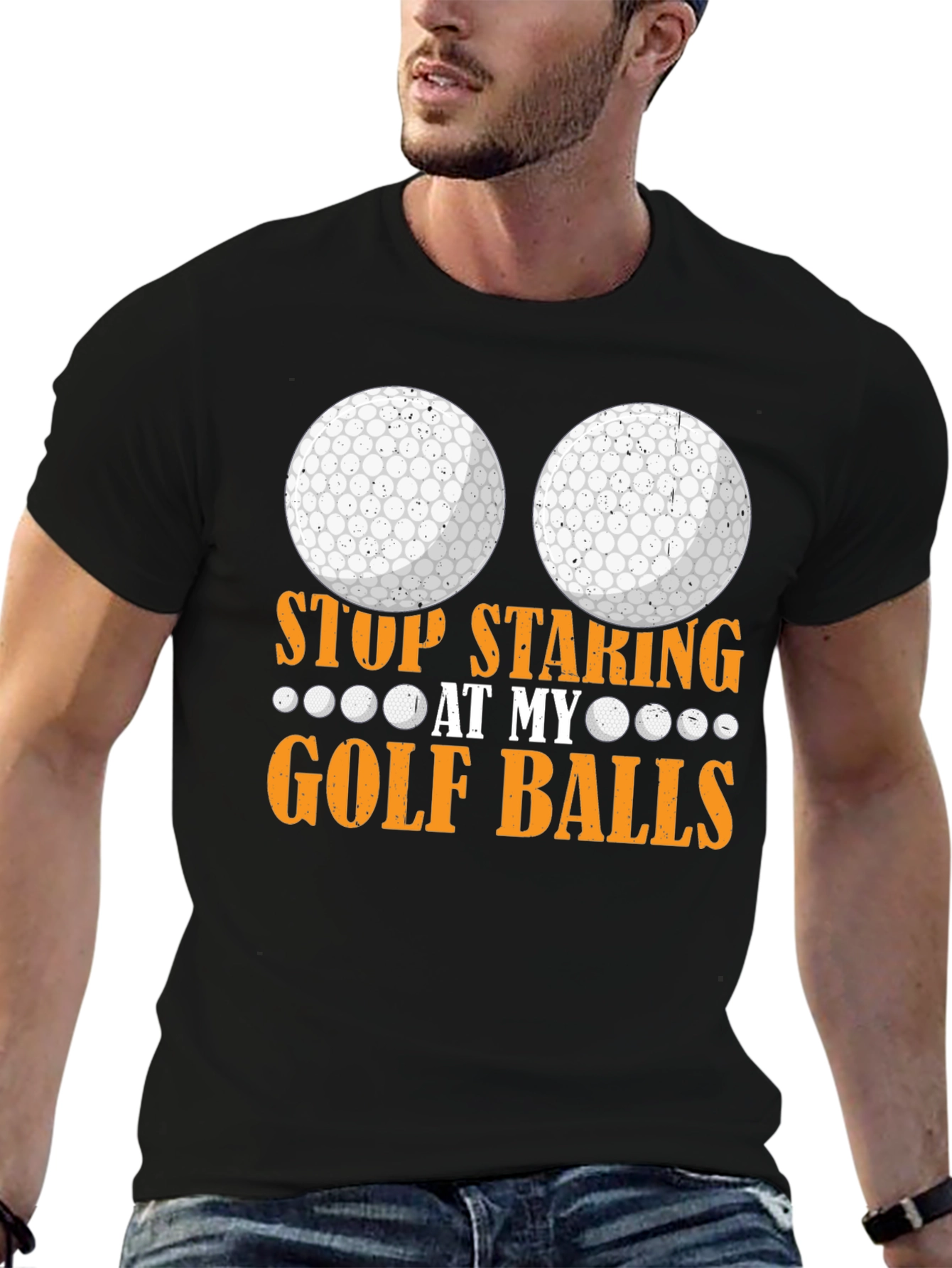 Stop Staring at My Golf Balls T-Shirt