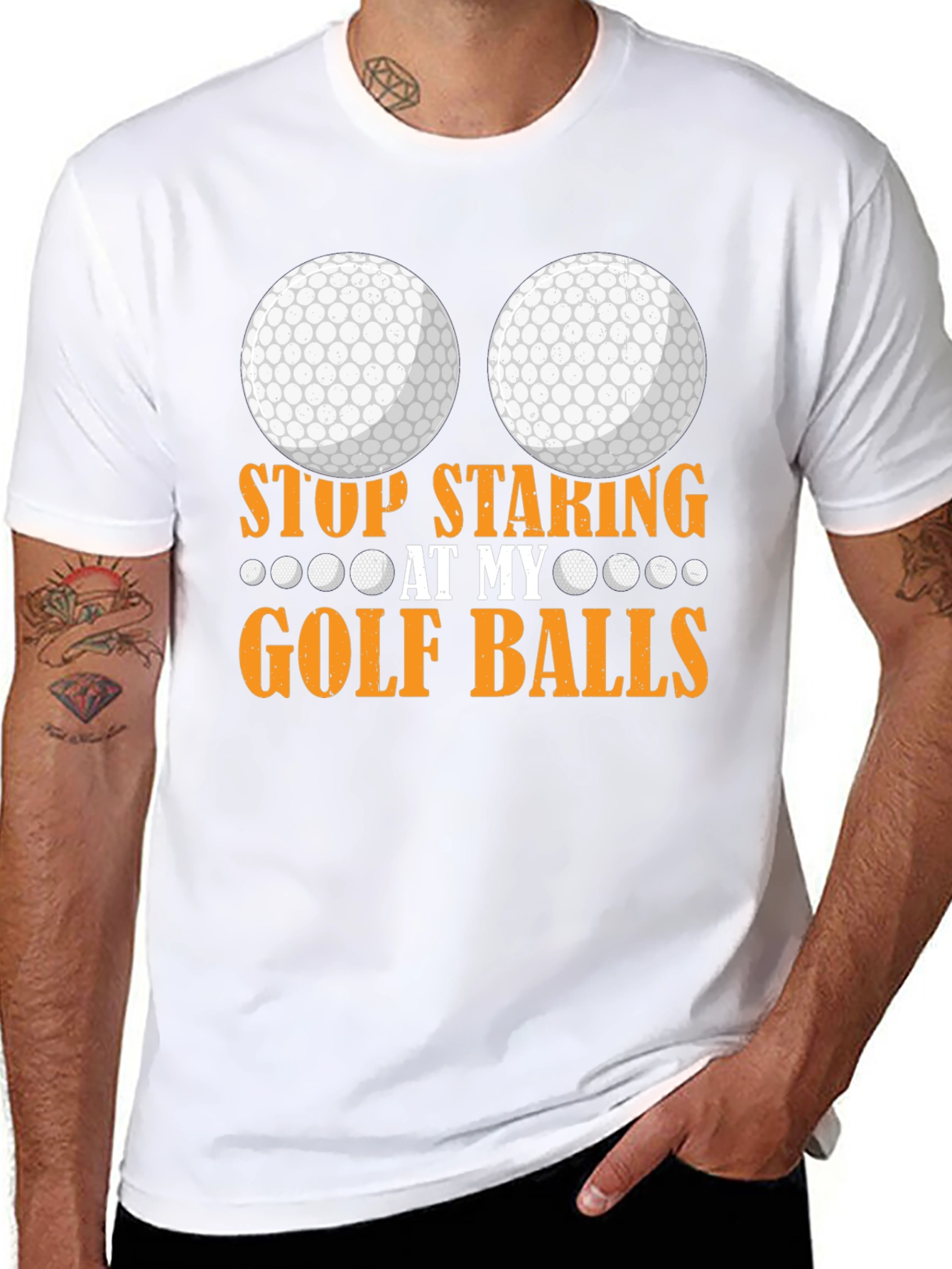 Stop Staring at My Golf Balls T-Shirt