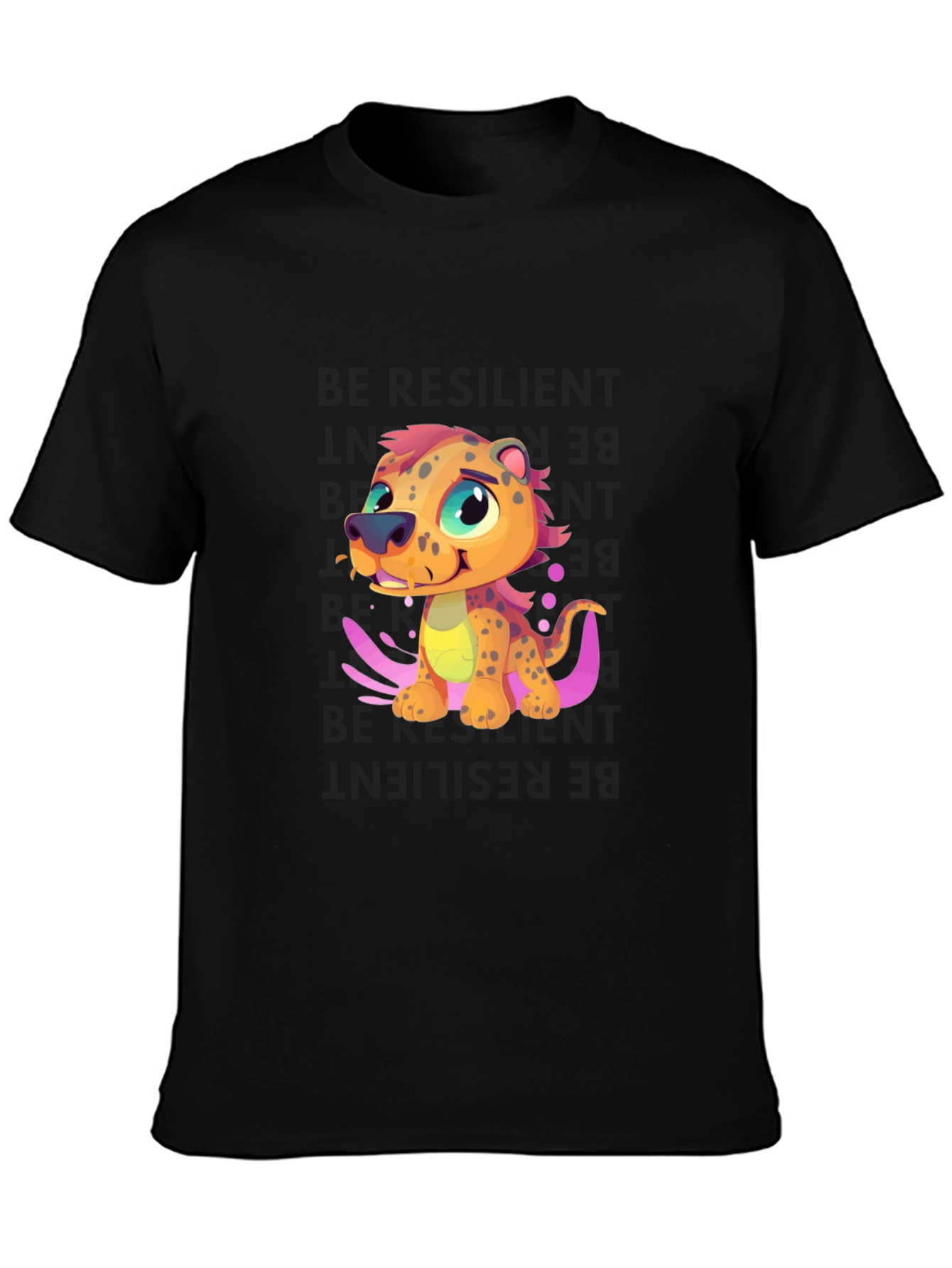 Cartoon Leopard T-Shirt - Fun Graphic Tee