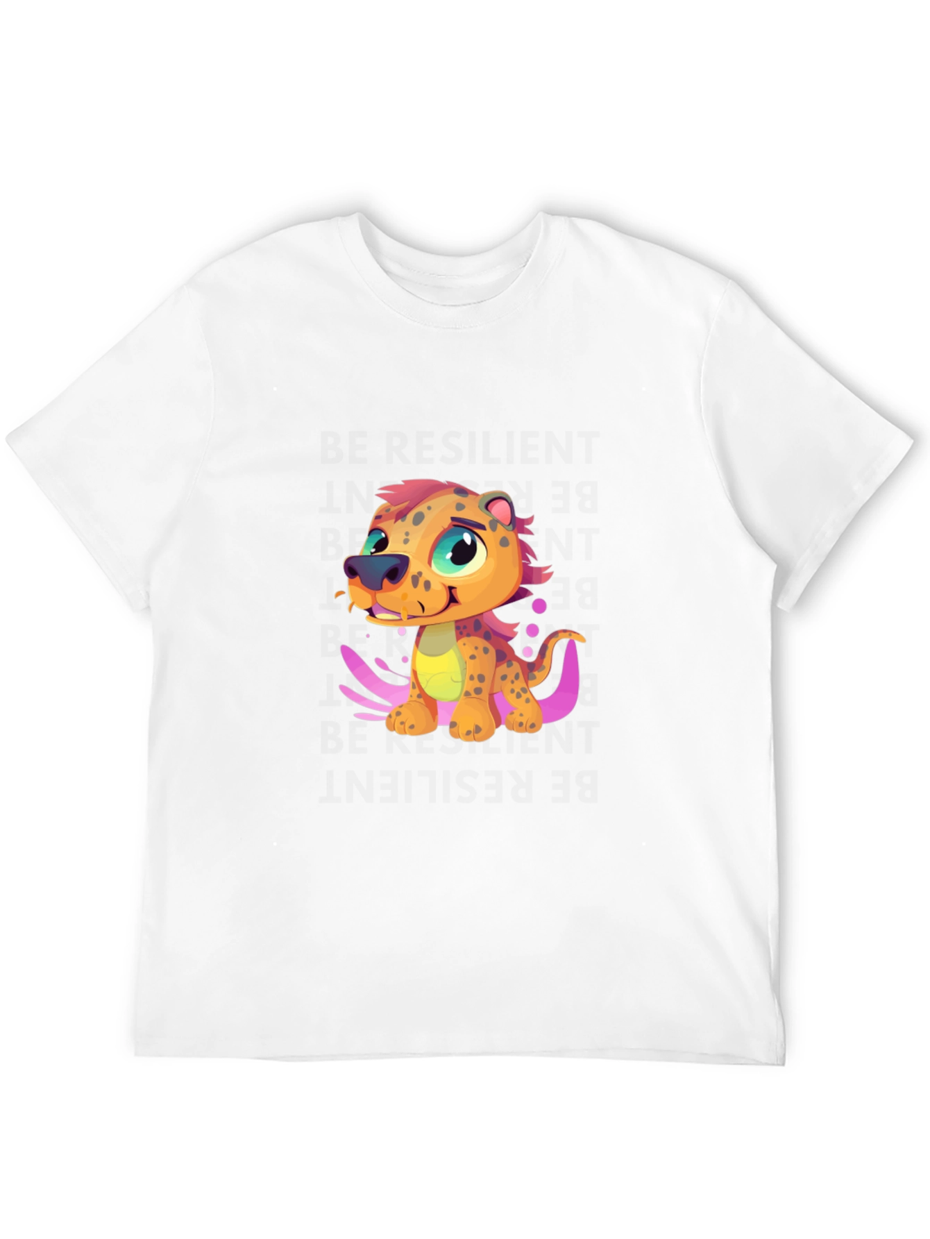 Cartoon Leopard T-Shirt - Fun Graphic Tee